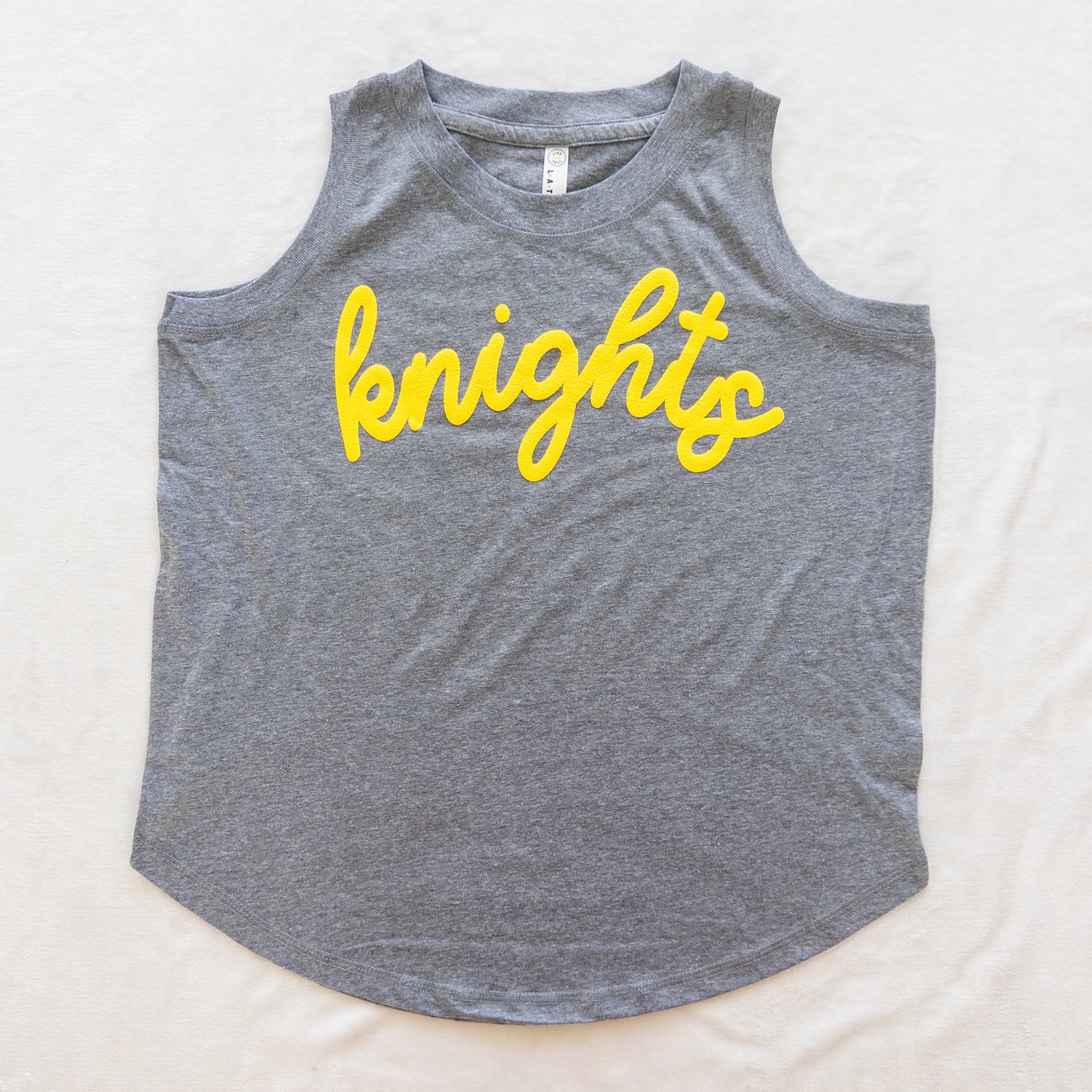 Custom Puff Vinyl Relaxed Tank Top