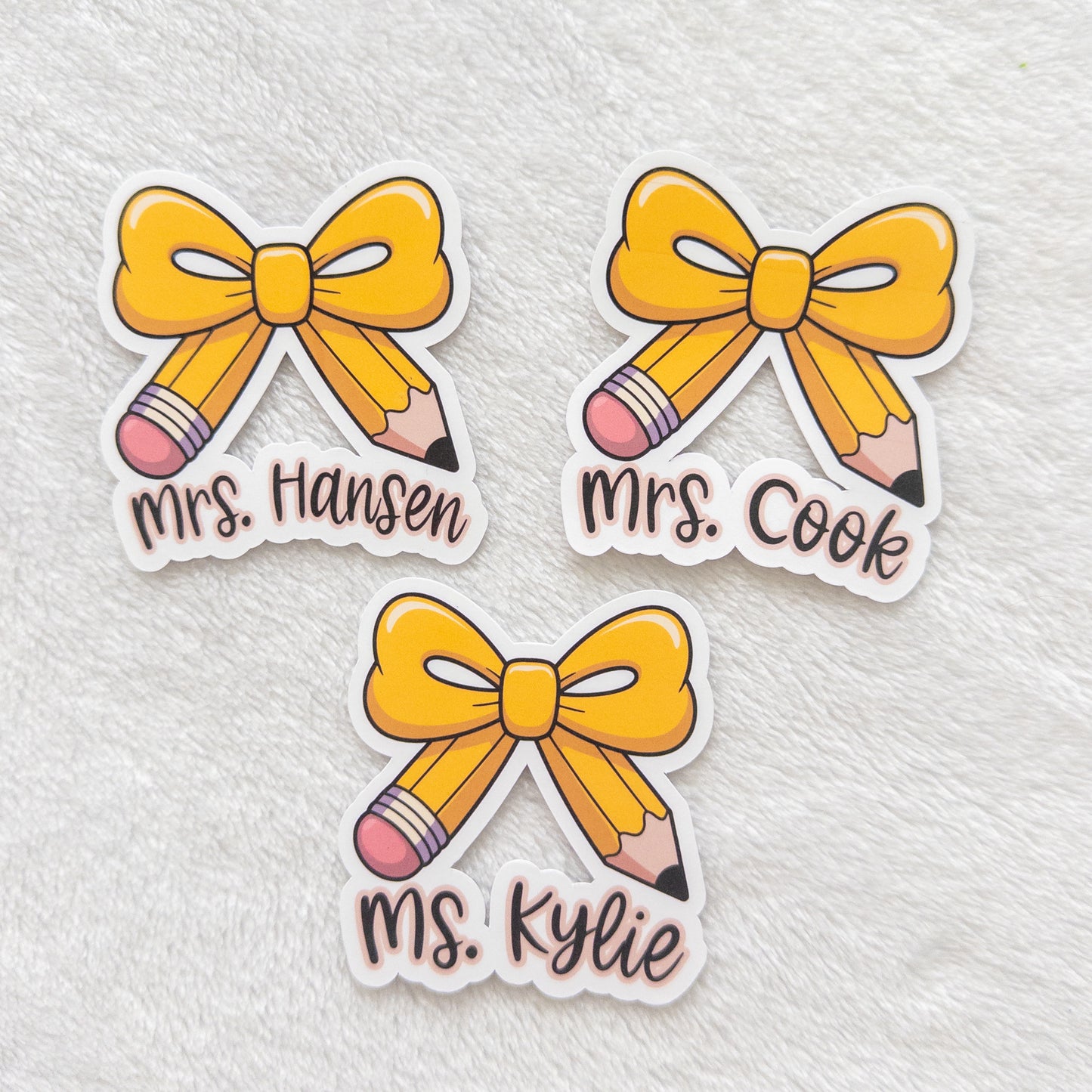 Custom Teacher Stickers – Personalized with Name