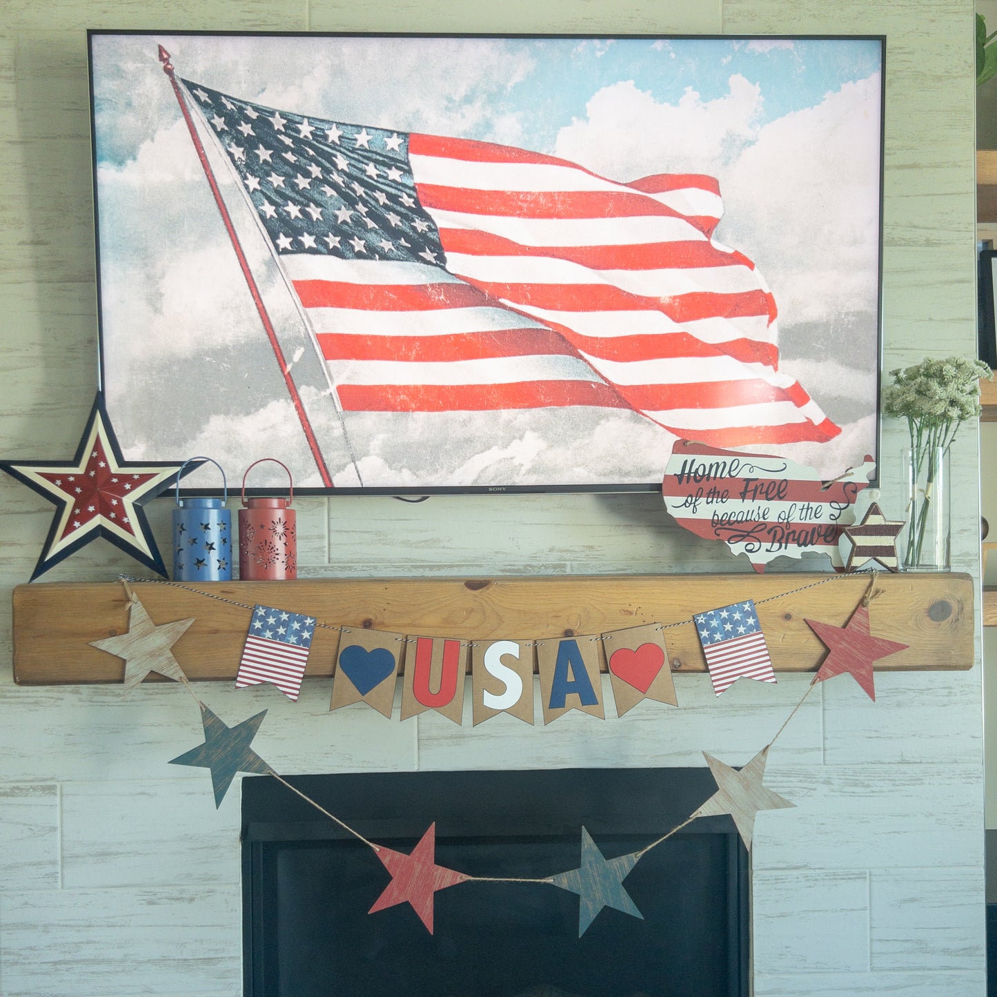USA Fourth of July Party Home Event Banne