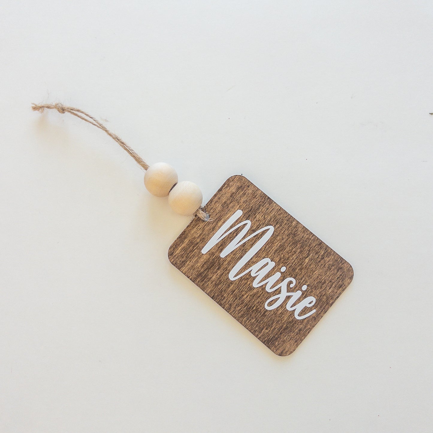 Personalized Wood Christmas Stocking Tags