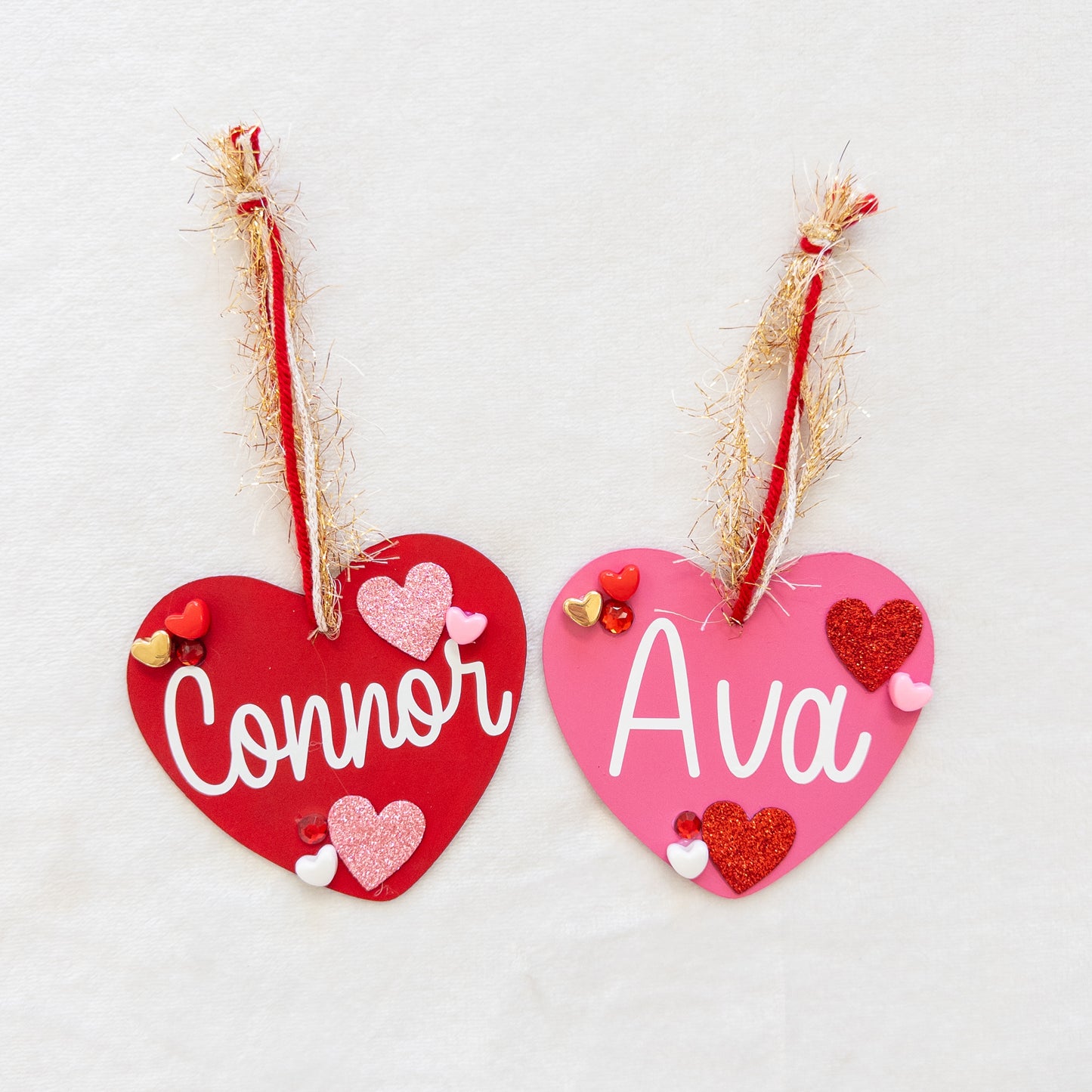 Personalized Valentines Basket Name Tags