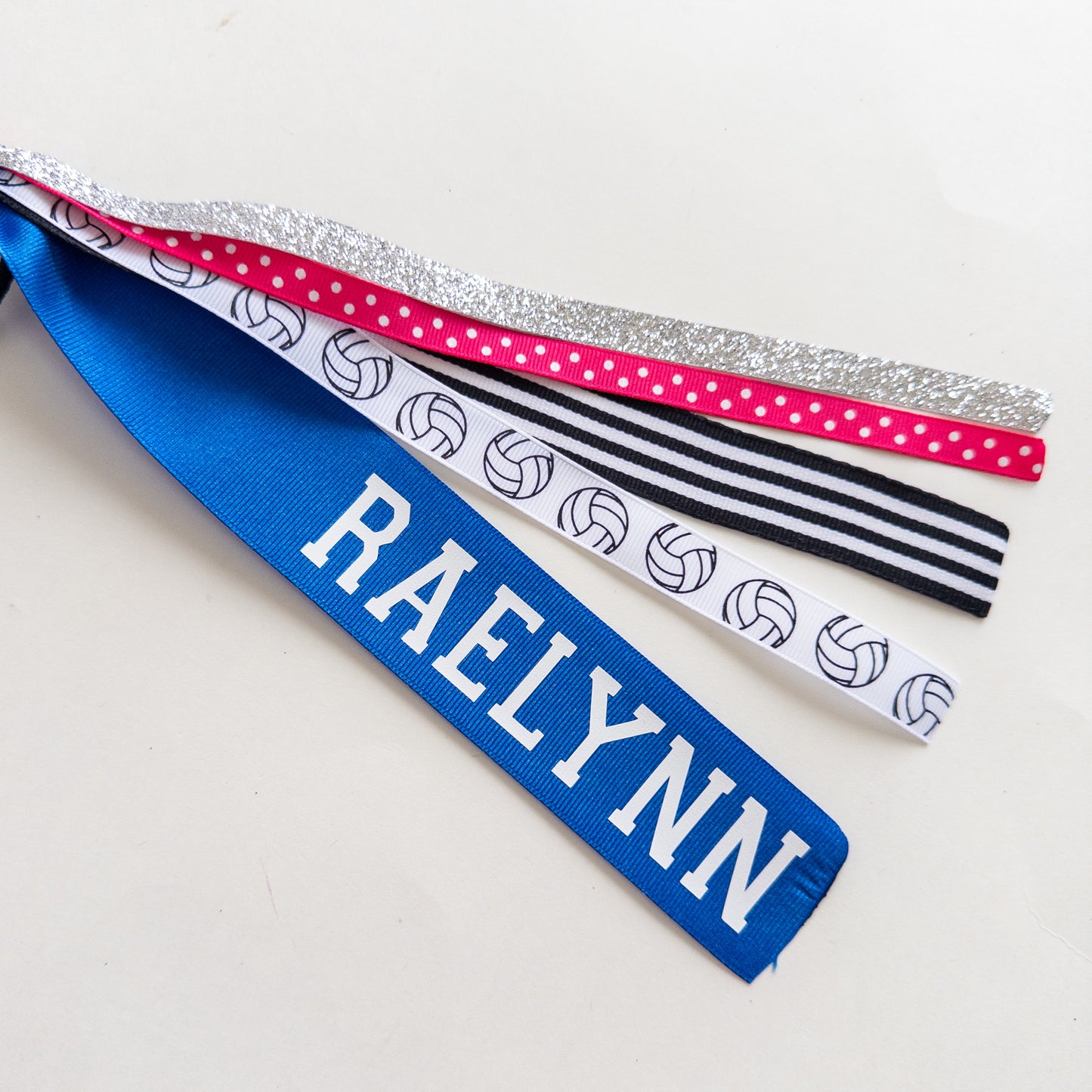 Custom Sports Ponytail Ribbon Streamer