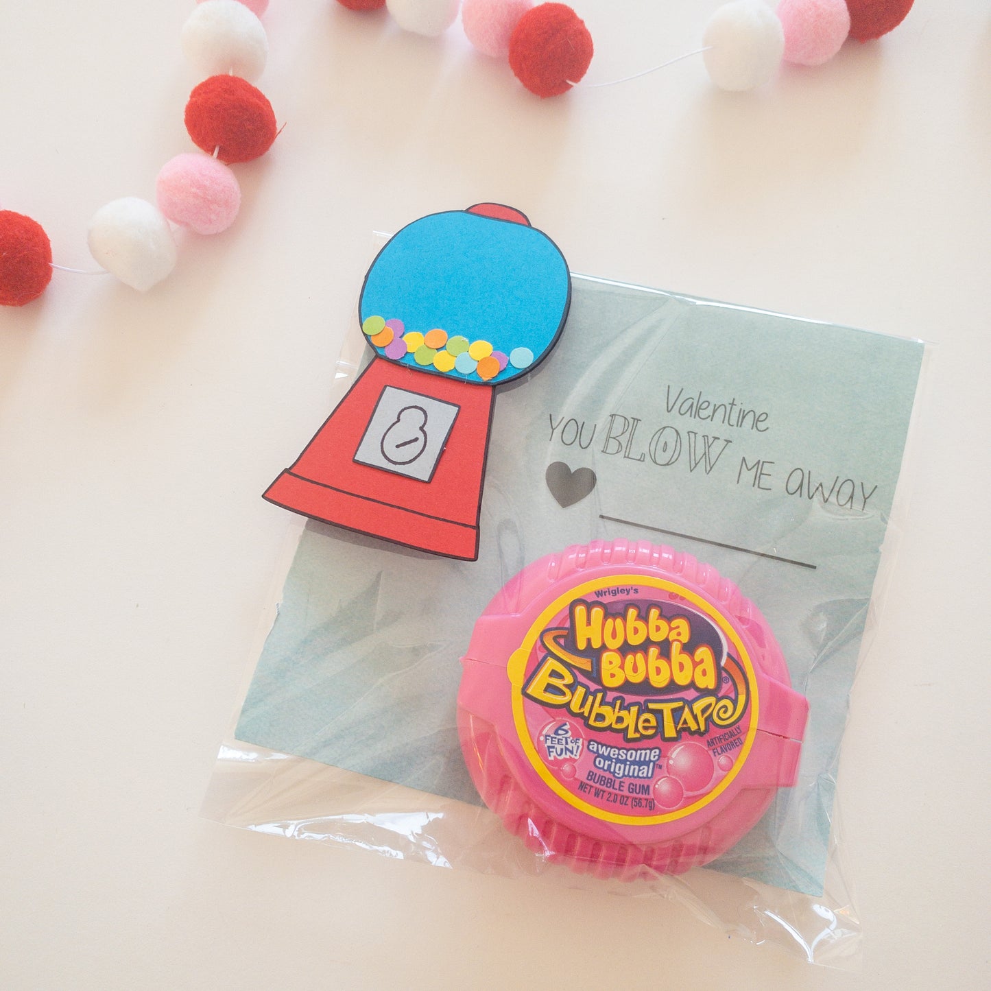 Valentines for Classroom Party or Birthday Party Favors