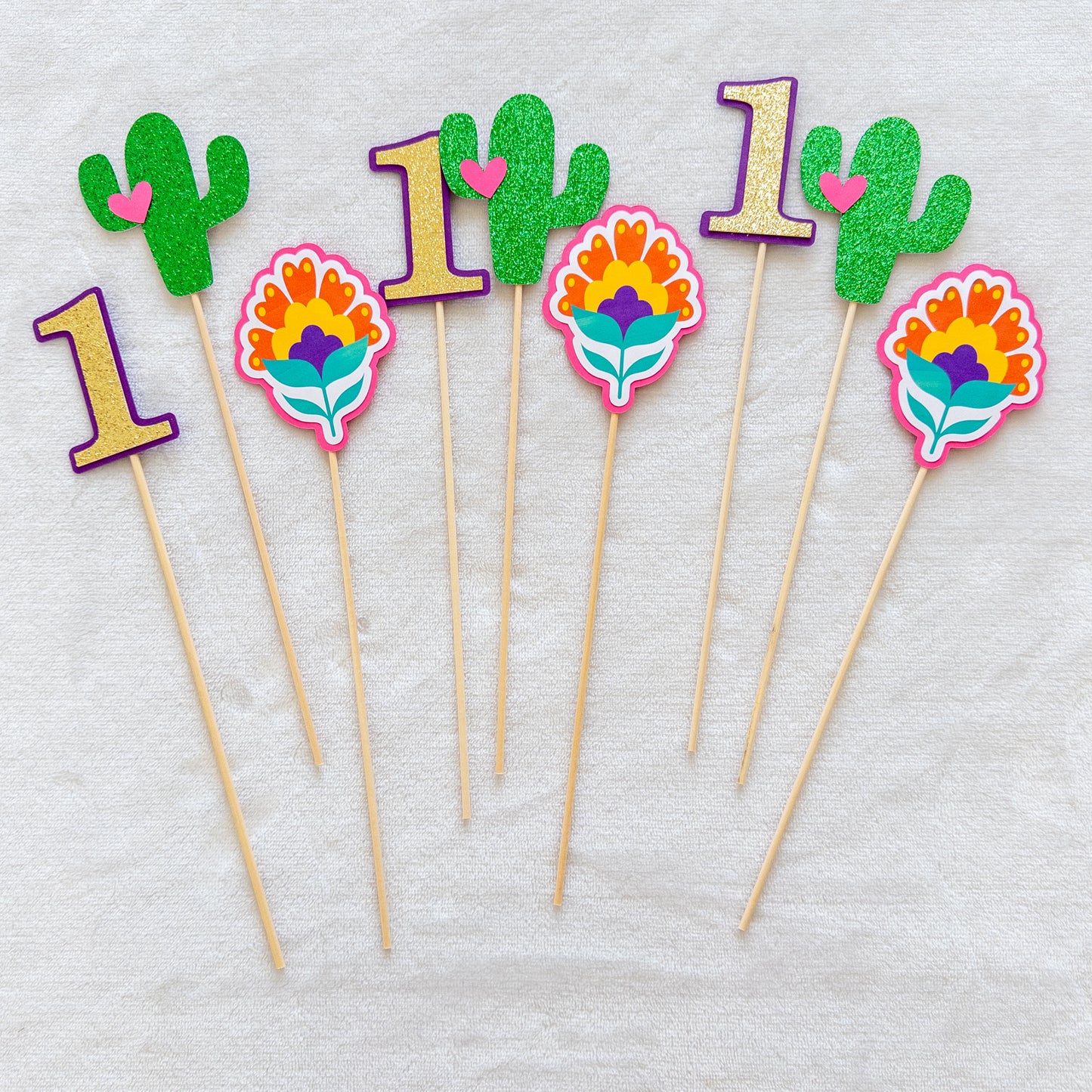 Fiesta Birthday Party Table Decor Centerpieces