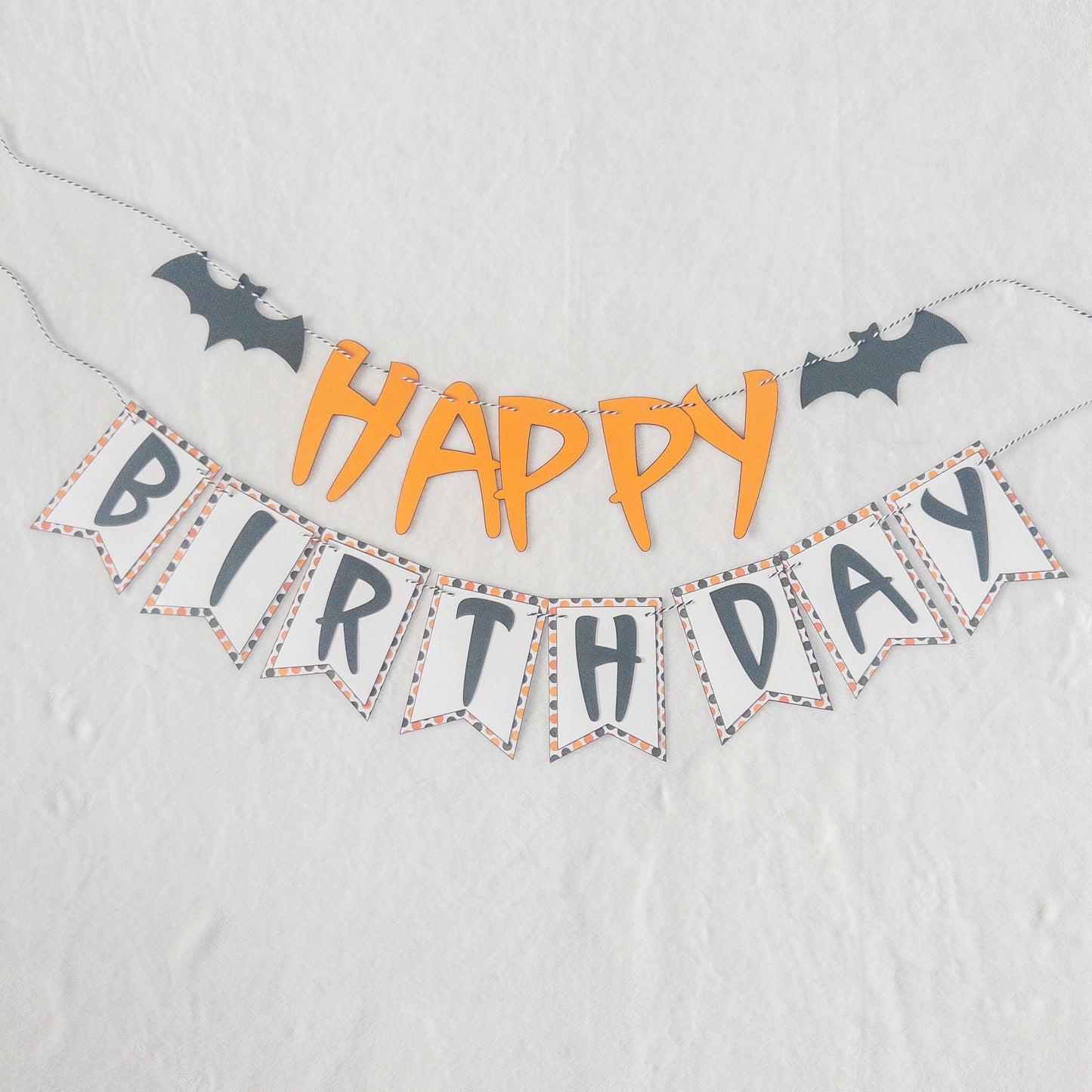 Halloween Themed Custom Happy Birthday Banner