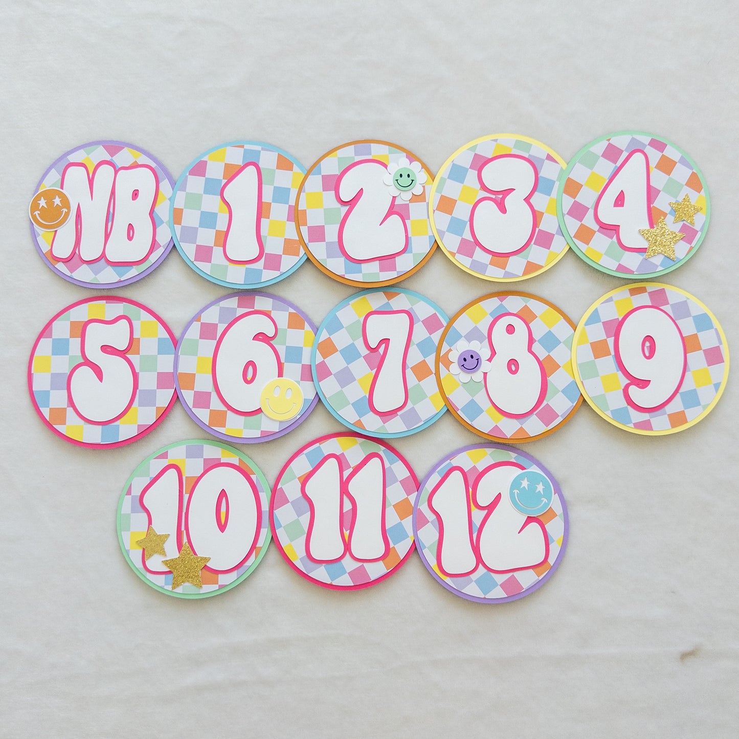 One Happy Baby Monthly Photo Banner – First Birthday Party Decor