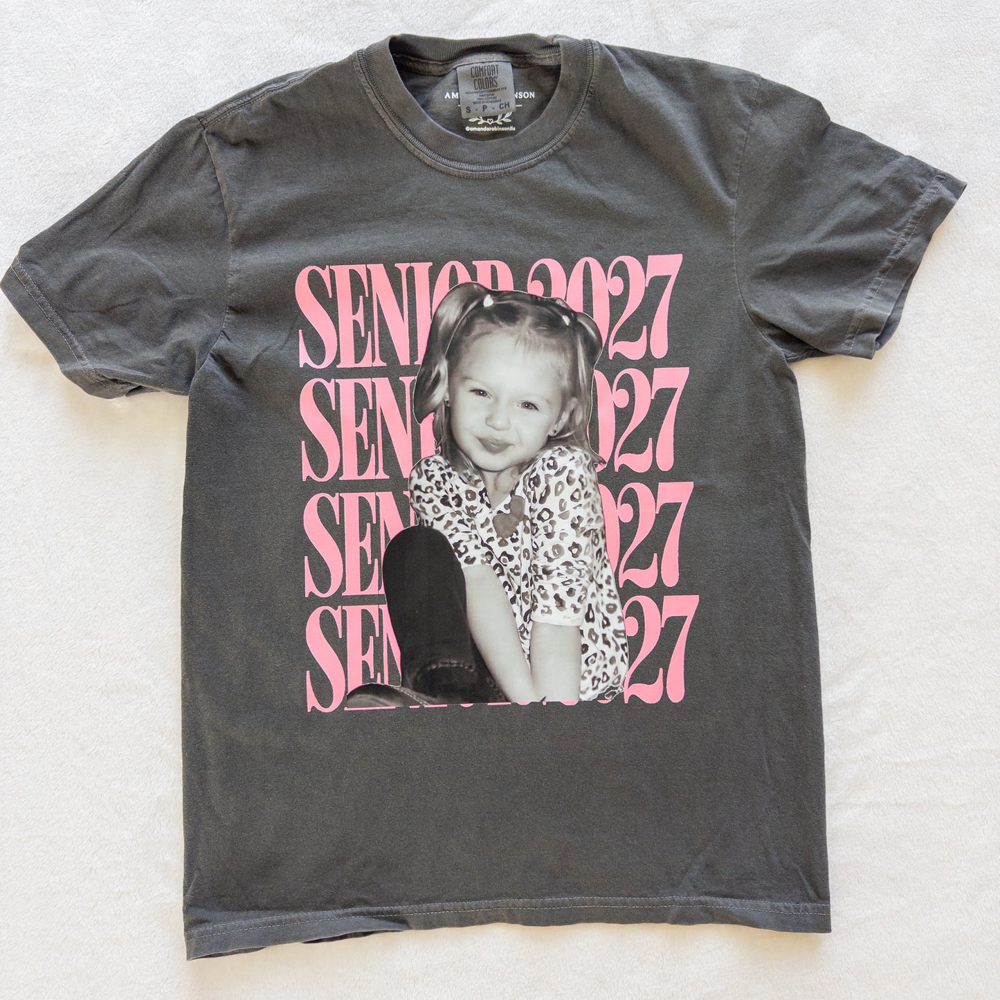 Custom Senior Photo Comfort Colors T-Shirt