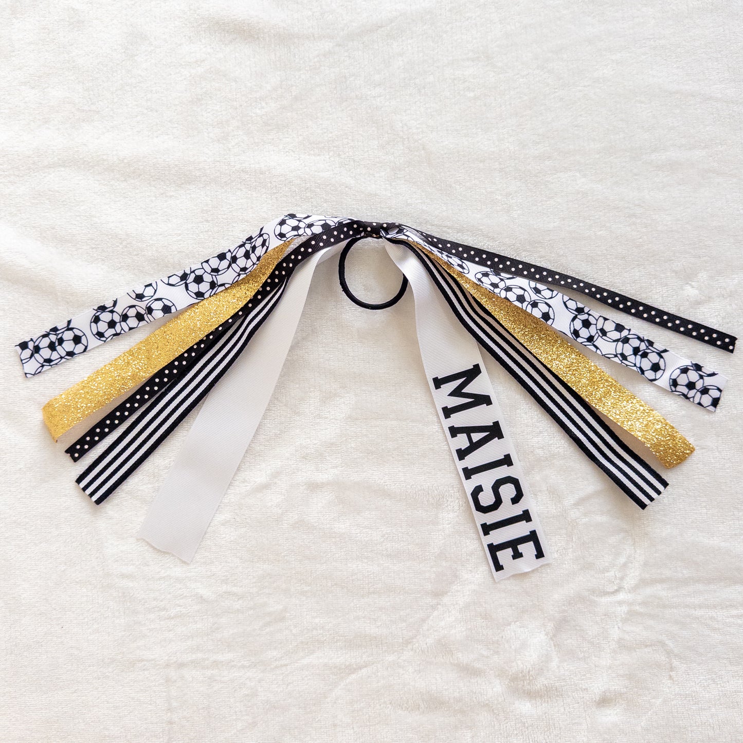 Custom Sports Ponytail Ribbon Streamer