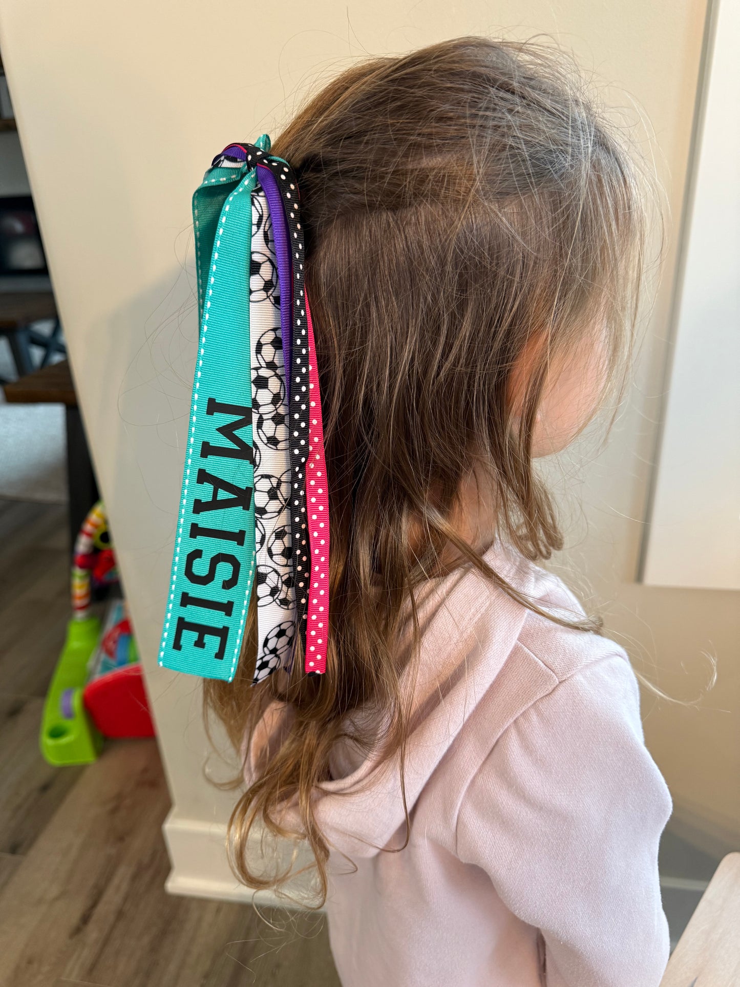 Custom Sports Ponytail Ribbon Streamer
