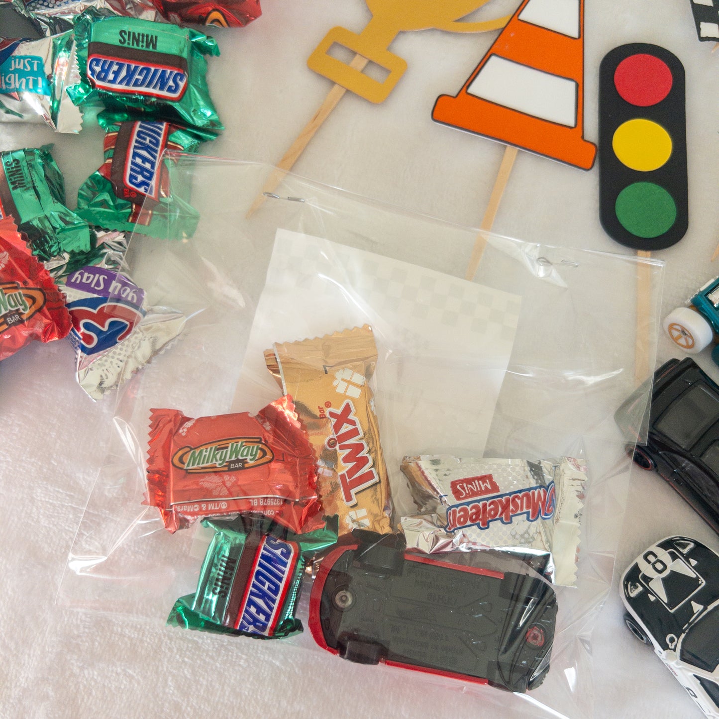 Thanks for Racing By Birthday Party Favors