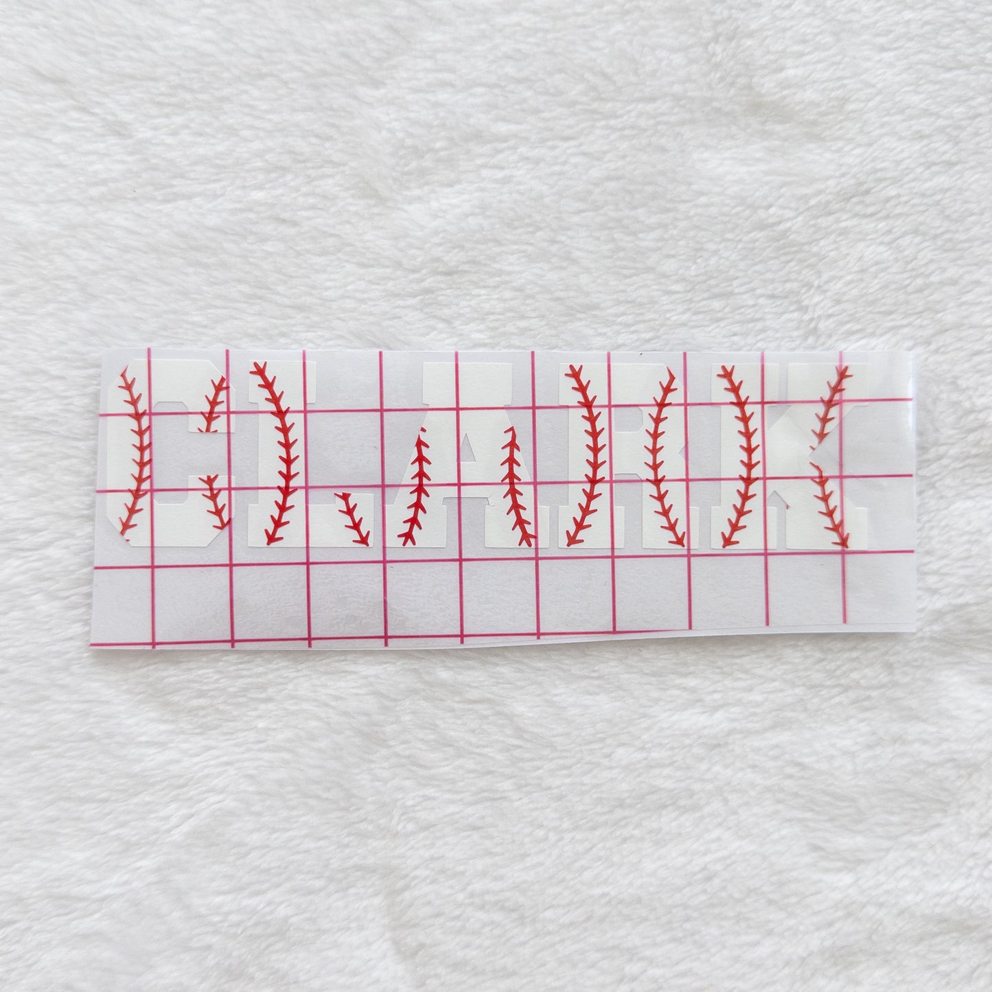 Personalized Baseball/Softball Helmet Vinyl Decal