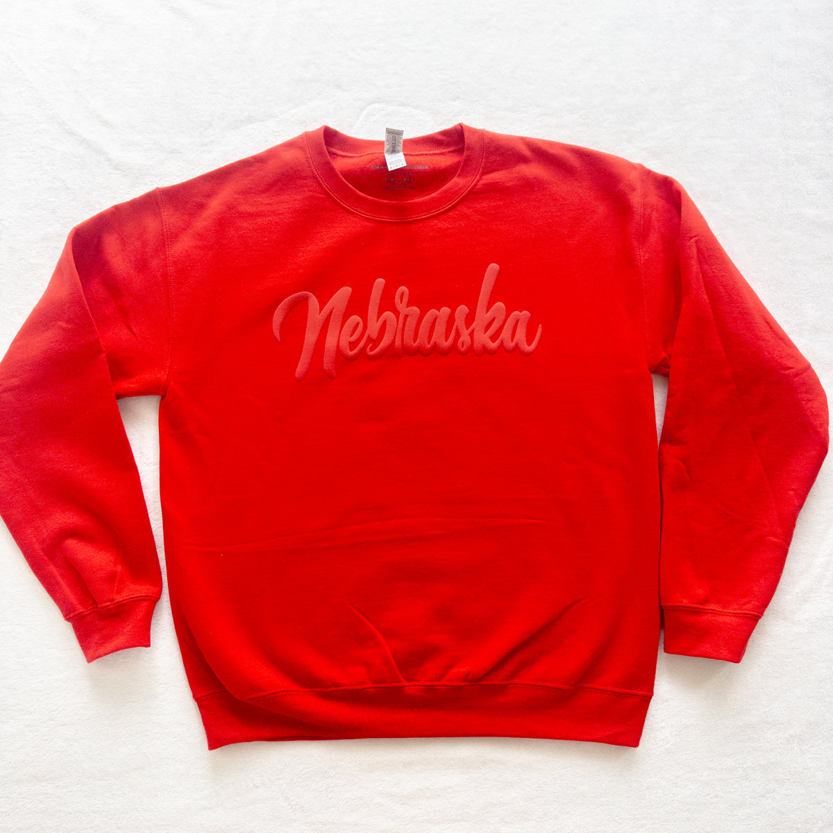 Nebraska Puff Vinyl Crewneck Sweatshirt