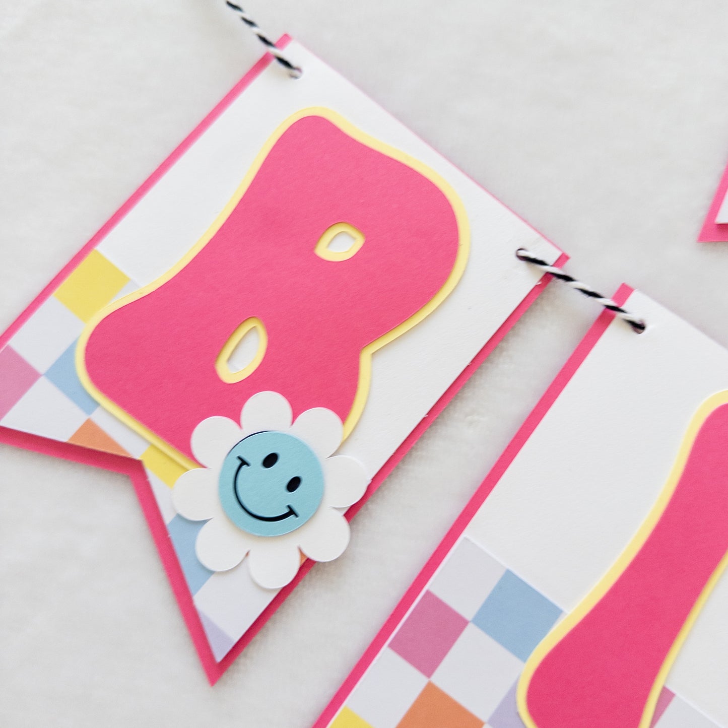 One Happy Baby First Birthday Banner – Retro-Inspired Party Decor