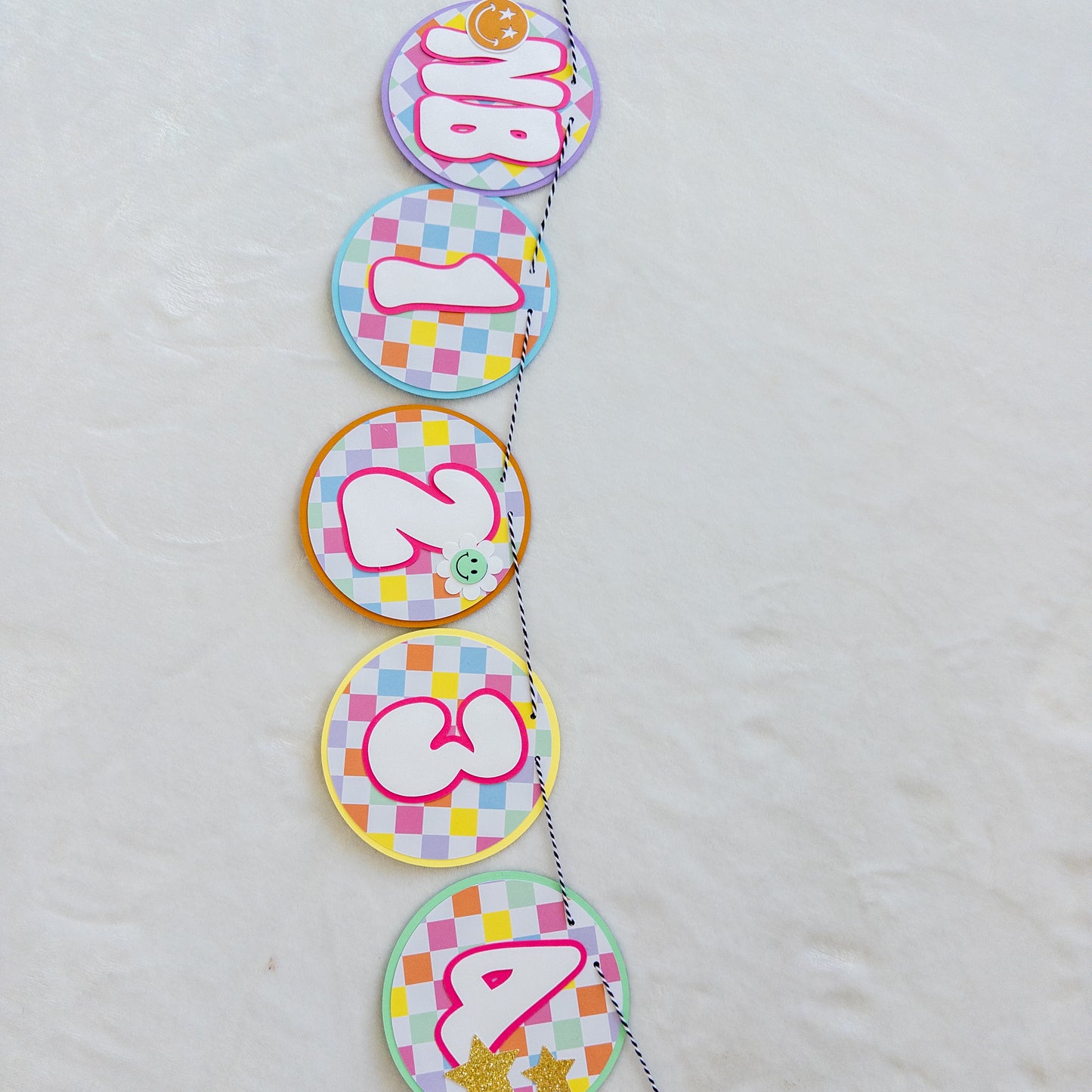 One Happy Baby Monthly Photo Banner – First Birthday Party Decor