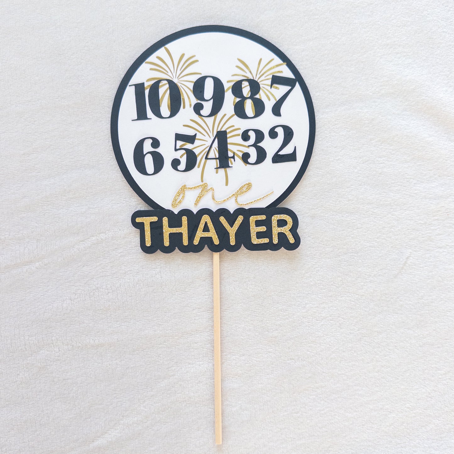 New Year’s Eve First Birthday Cake Topper