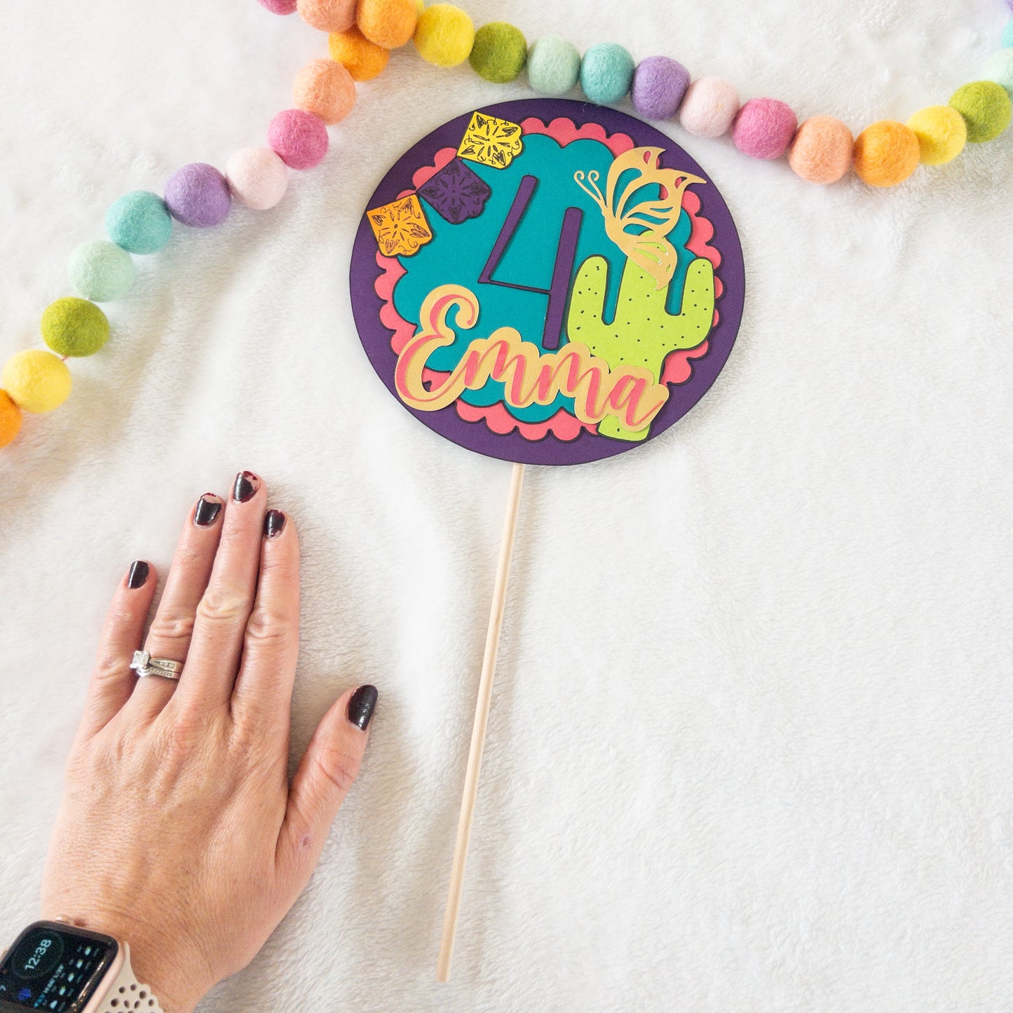 Butterfly Fiesta Cake Topper