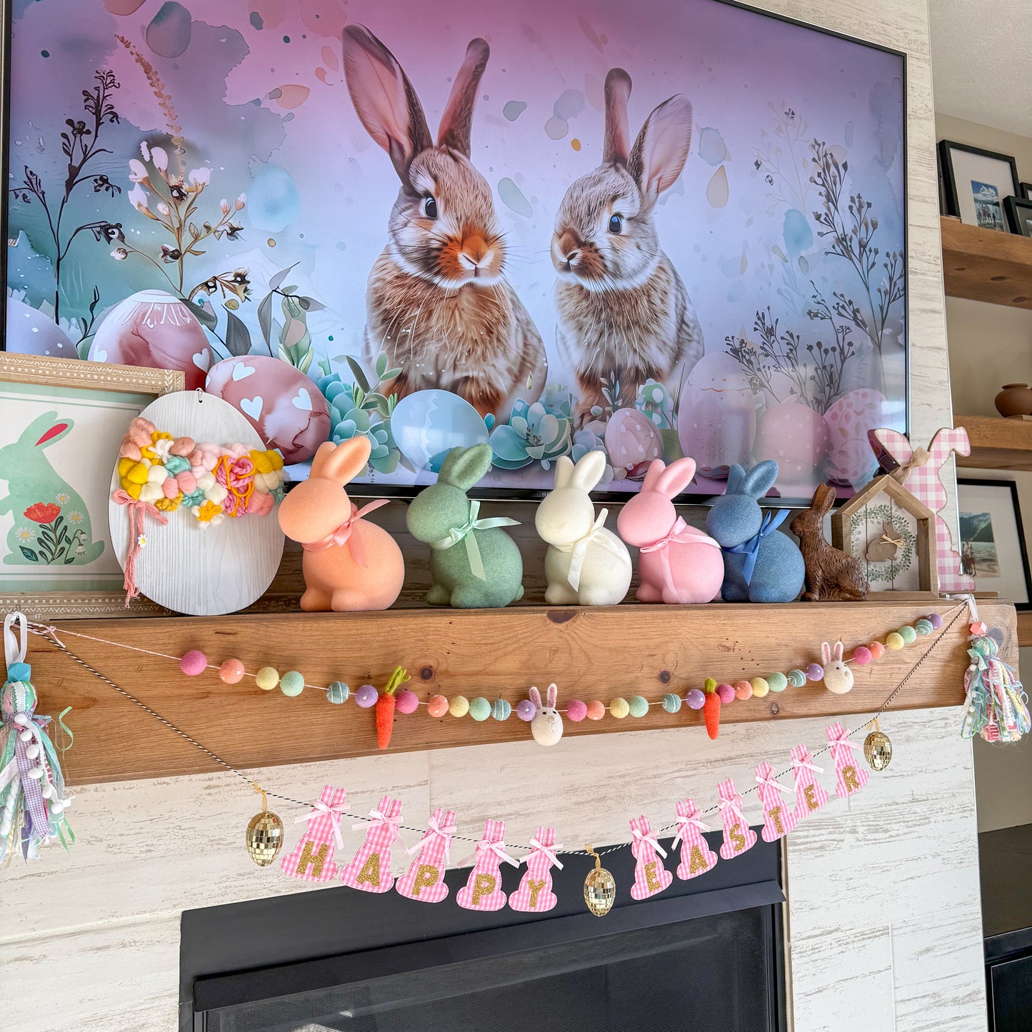 Happy Easter Bunny Party Home Event Banner
