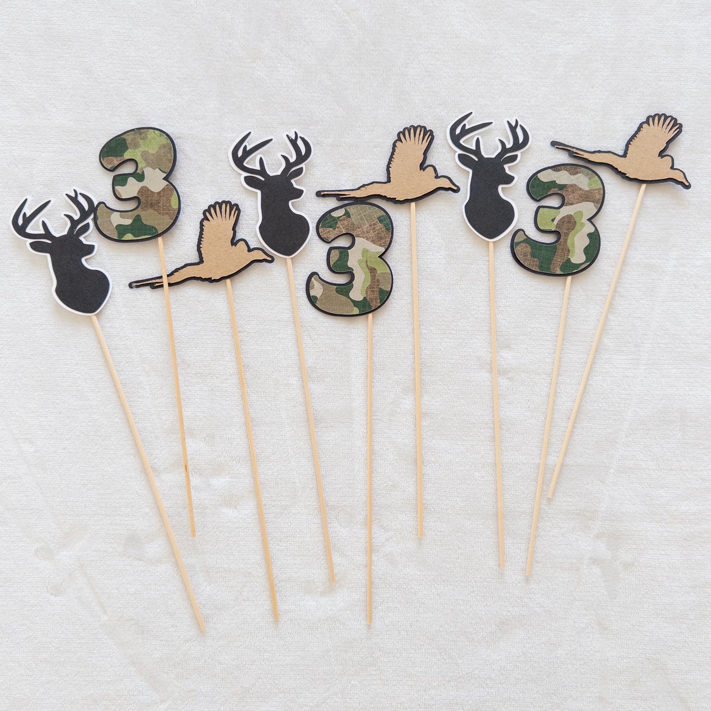 Hunting-Themed Party Centerpiece Sticks