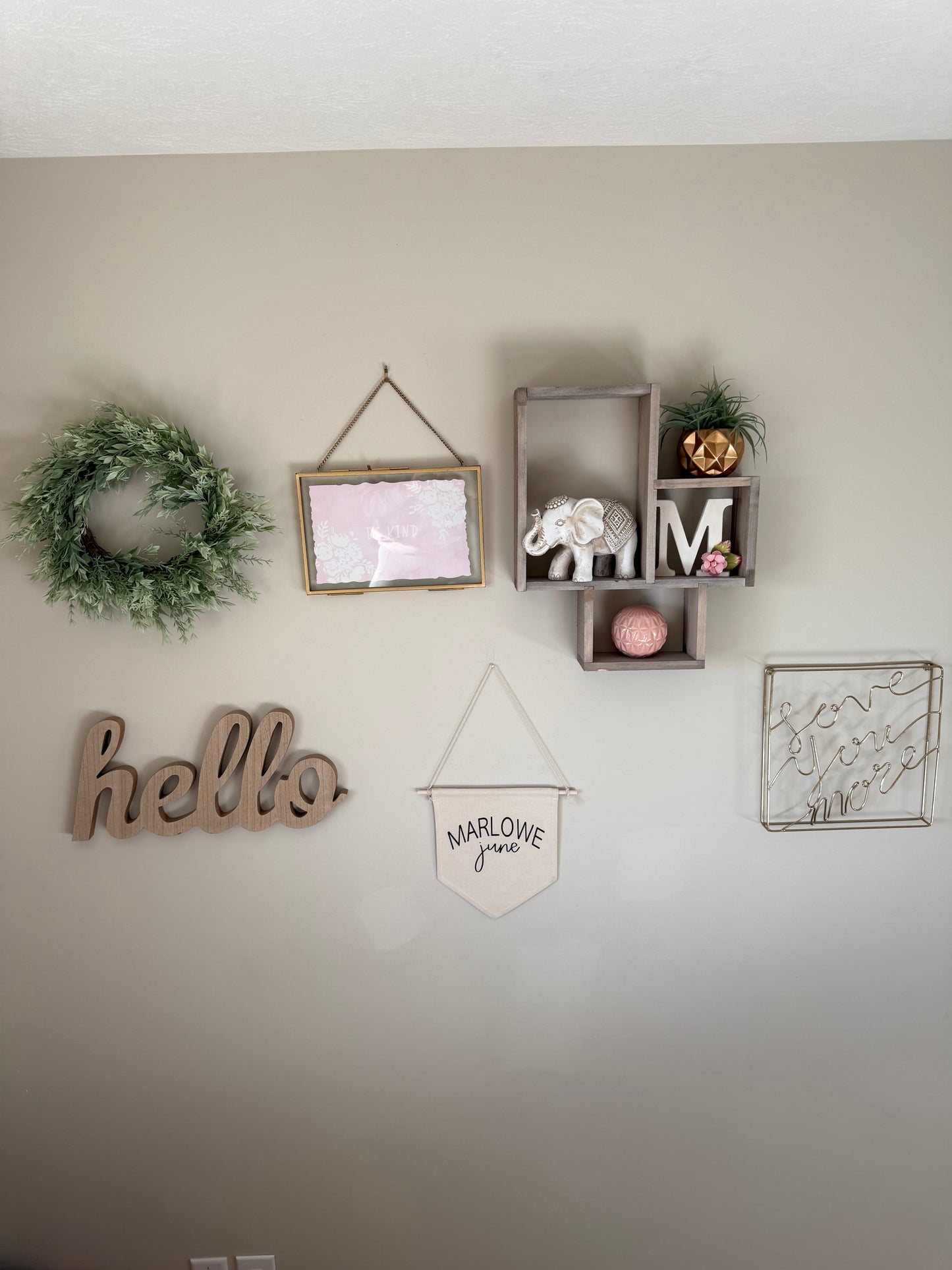 Custom Name Canvas Hanging Pennant