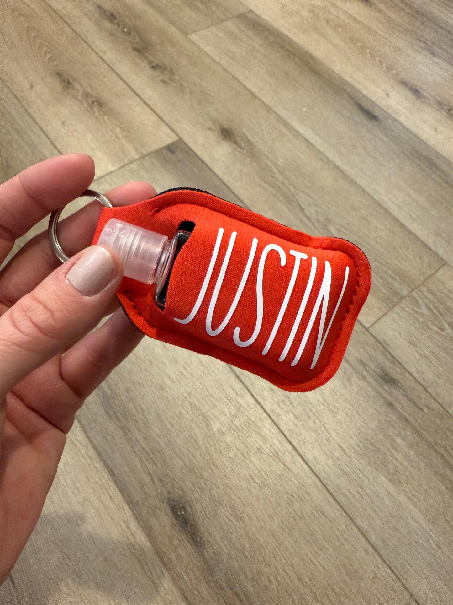 Personalized Hand Sanitizer Keychain