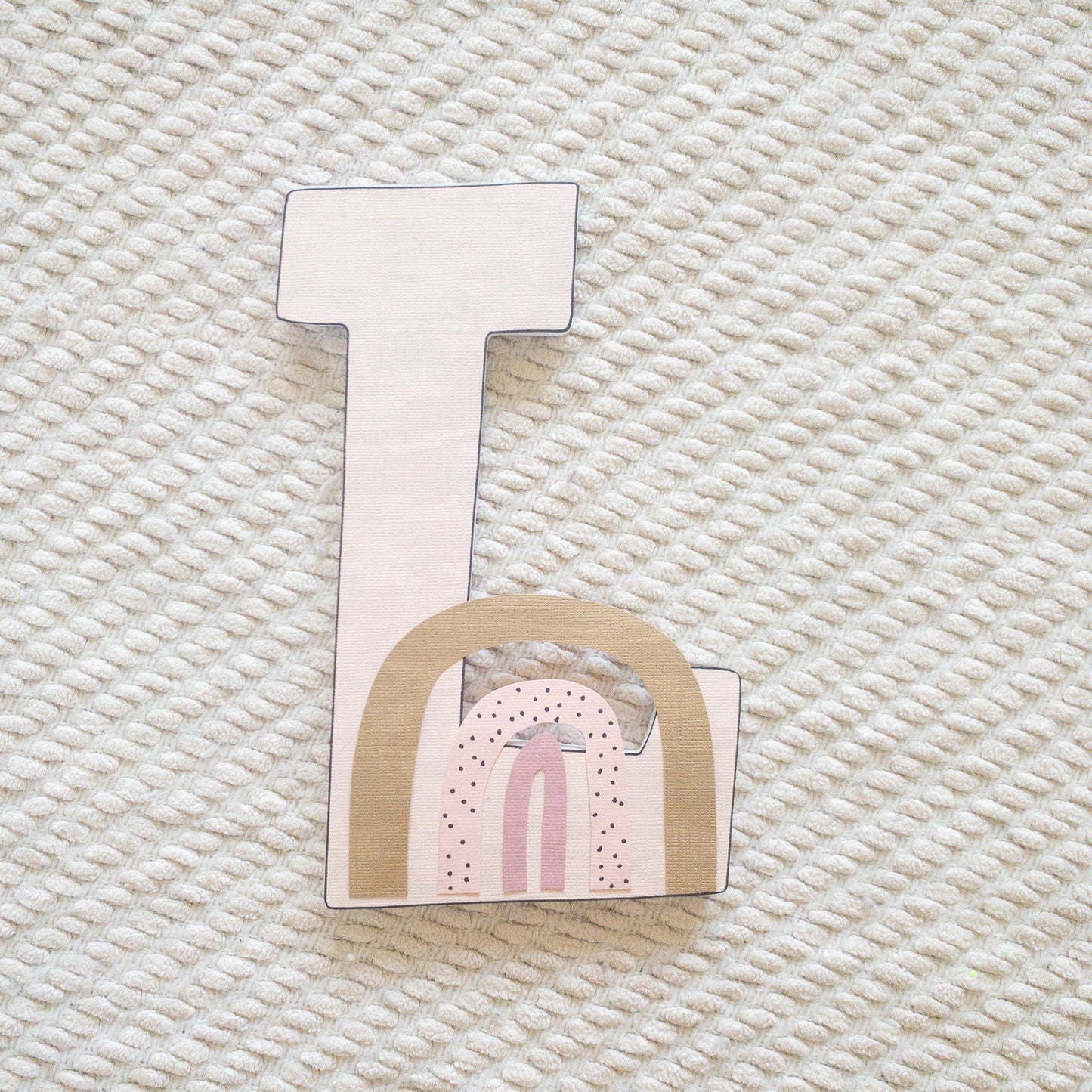 Boho Rainbow Nursery Custom Wood Letters