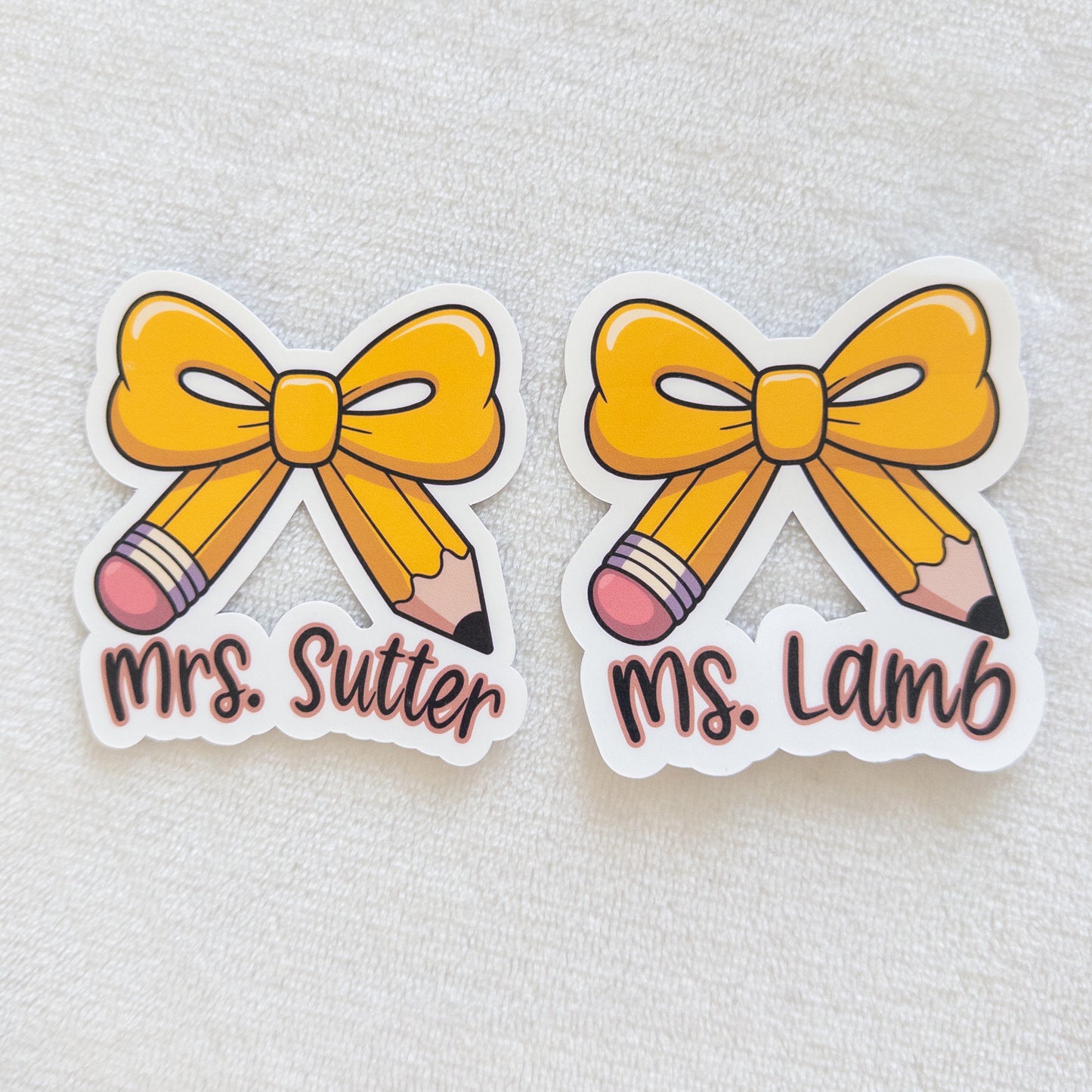 Custom Teacher Stickers – Personalized with Name