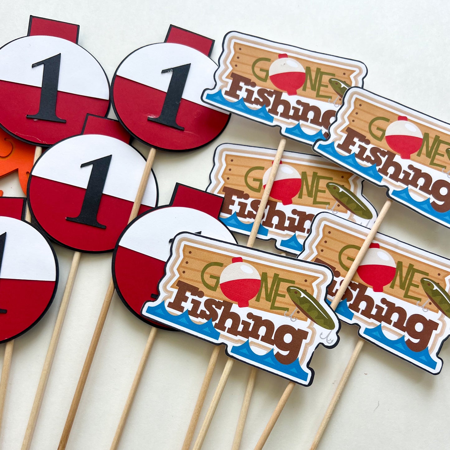 Fishing Themed Birthday Party Table Decor Centerpieces