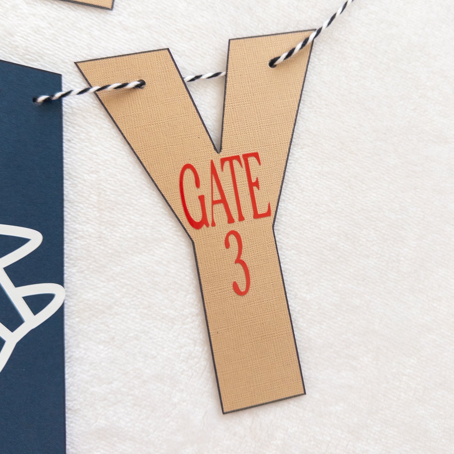 Time Flies Plane Themed Birthday Banner