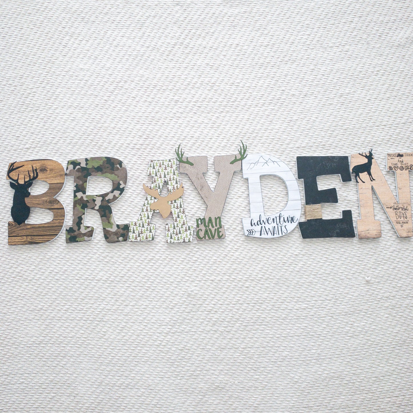 Hunting Custom Wood Letters