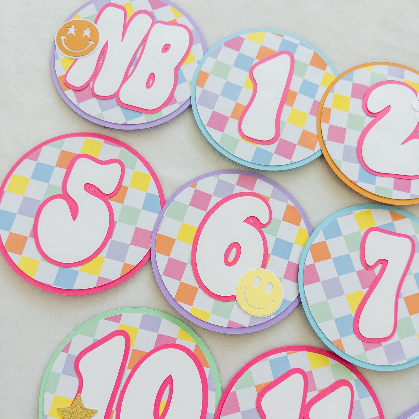 One Happy Baby Monthly Photo Banner – First Birthday Party Decor