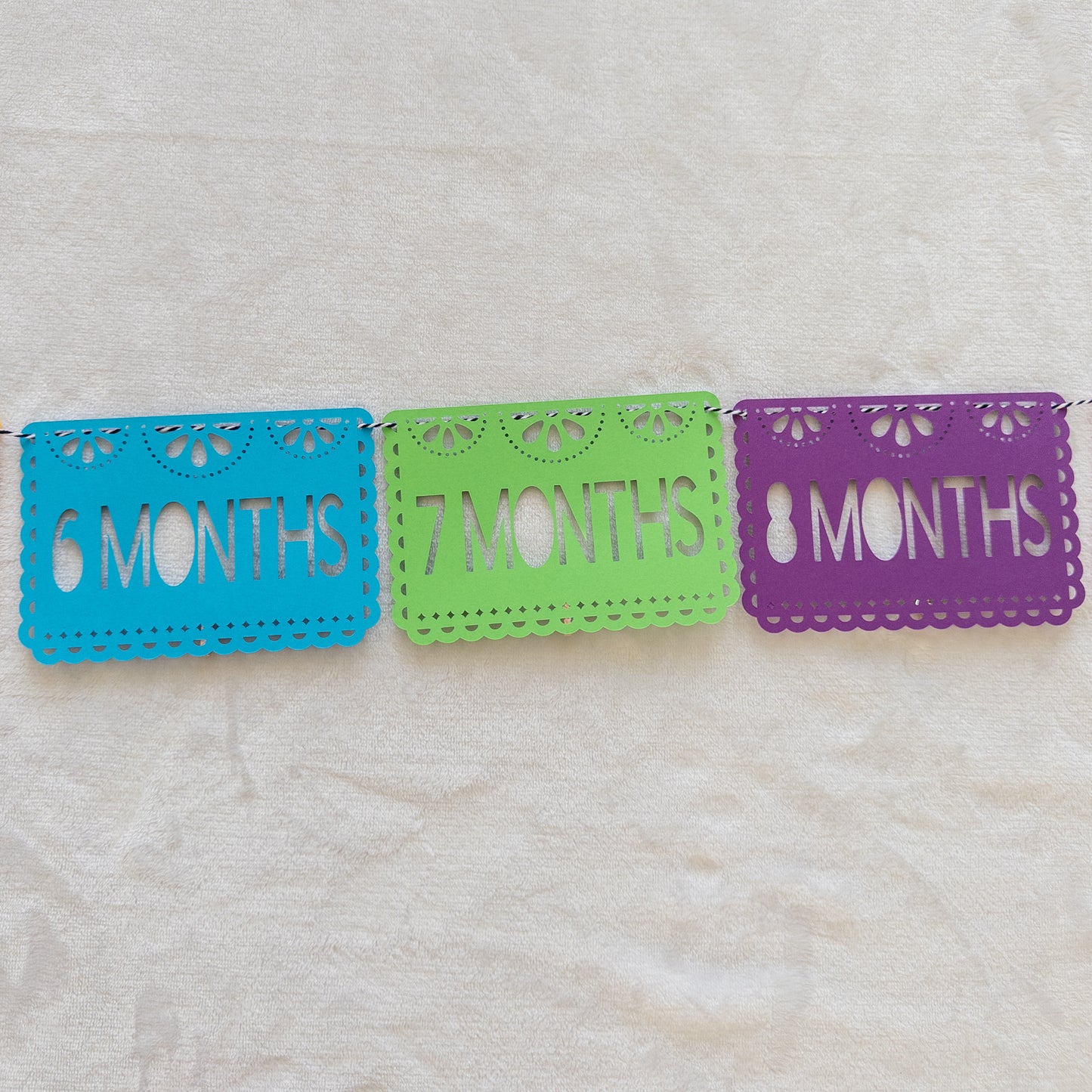 Fiesta-Themed Monthly Photo Banner – First Birthday Party Decor