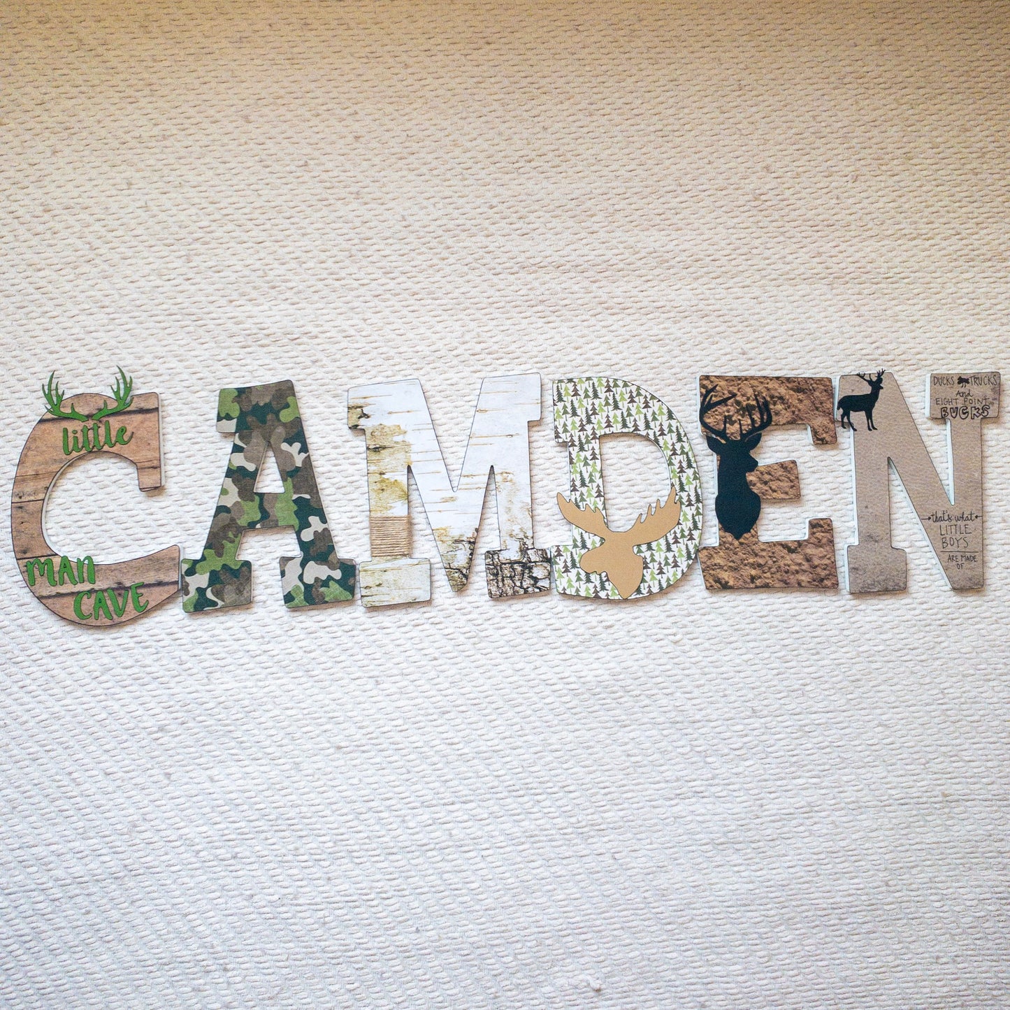 Hunting Custom Wood Letters