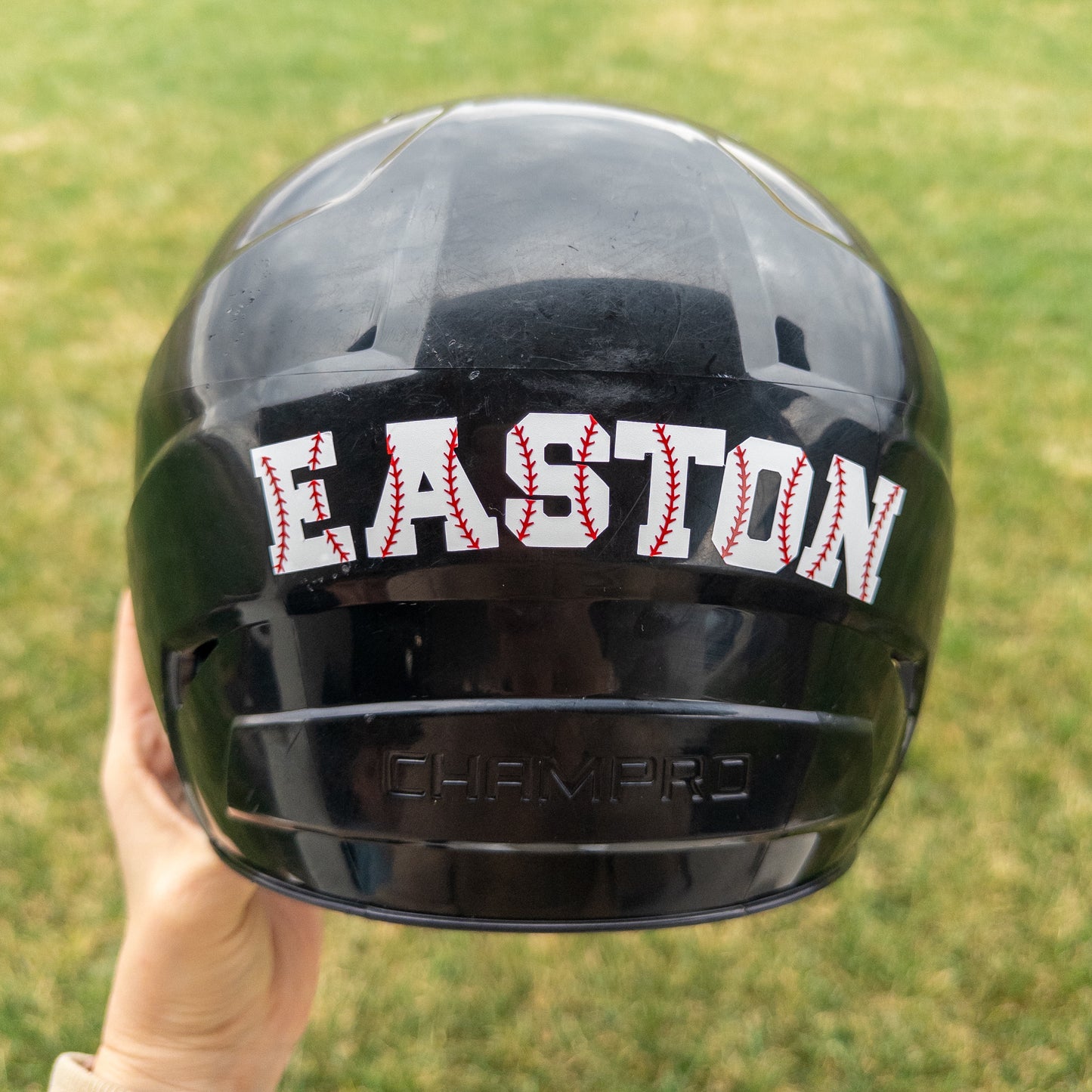Personalized Baseball/Softball Helmet Vinyl Decal