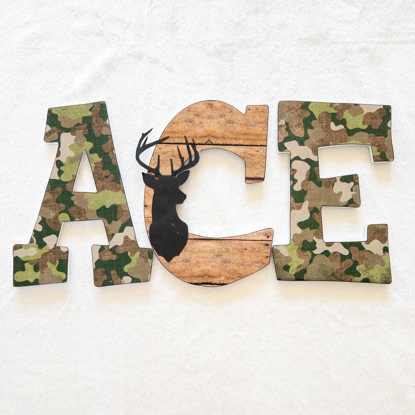 Hunting Custom Wood Letters