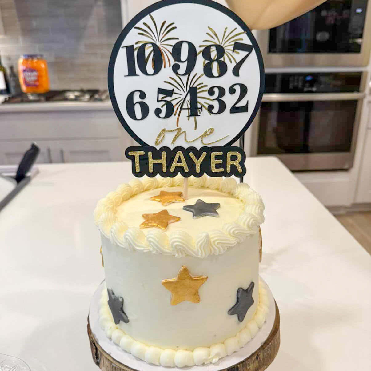 New Year’s Eve First Birthday Cake Topper