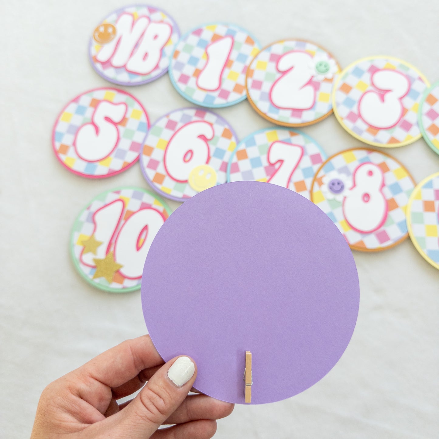 One Happy Baby Monthly Photo Banner – First Birthday Party Decor