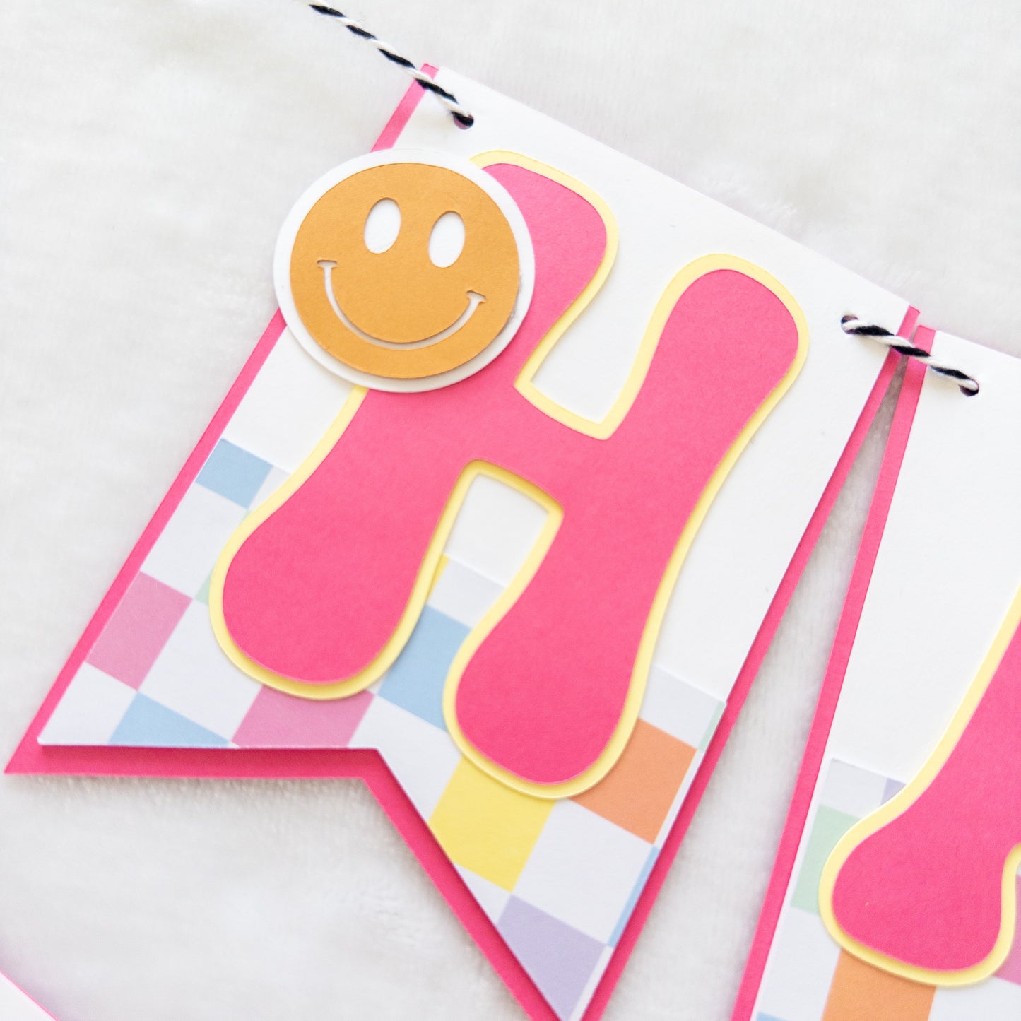One Happy Baby First Birthday Banner – Retro-Inspired Party Decor