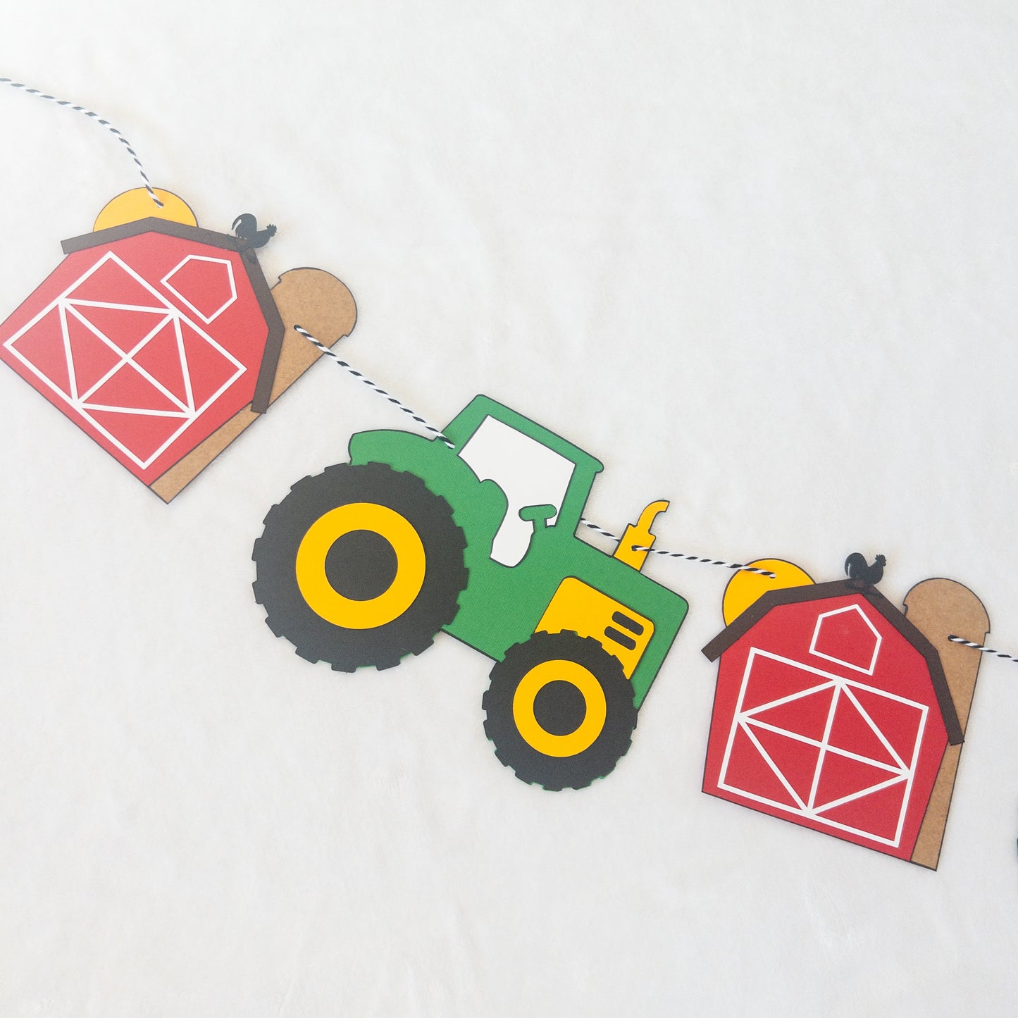 Tractor and Barn Farm Themed Banner