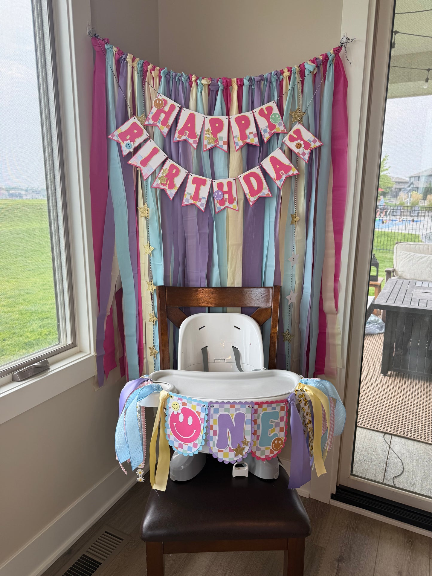 One Happy Baby First Birthday High Chair Banner
