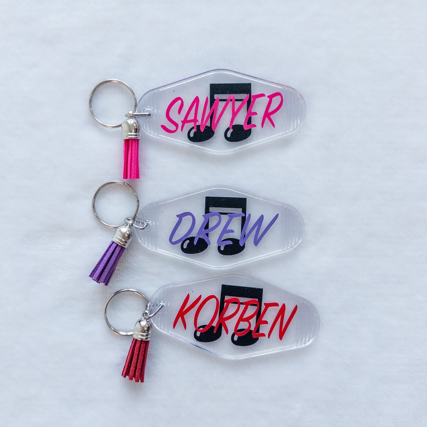 Keychains for Backpacks, Lunch Bags, Teacher Bags, Sports Bags, Car Keys