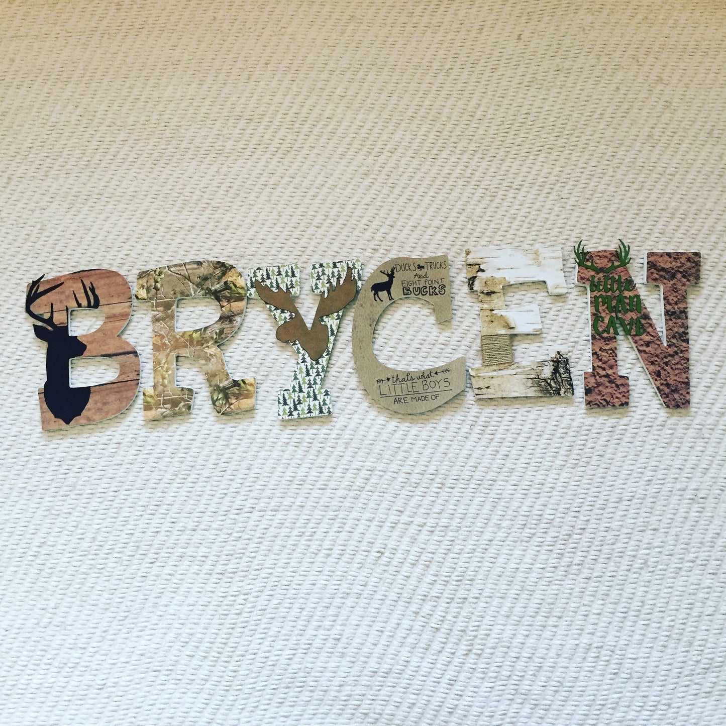 Hunting Custom Wood Letters