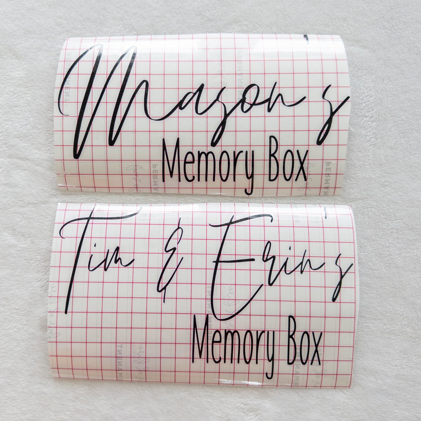 School Memory Box Name Label