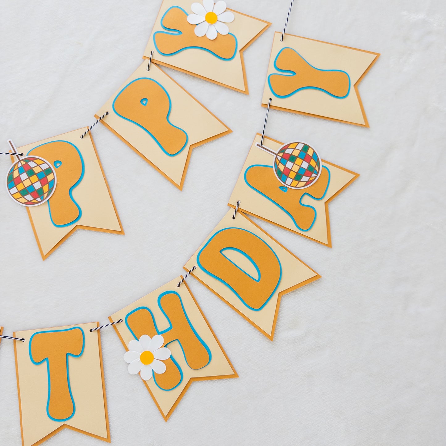 Retro 70’s Birthday Banner – Groovy Party Decor