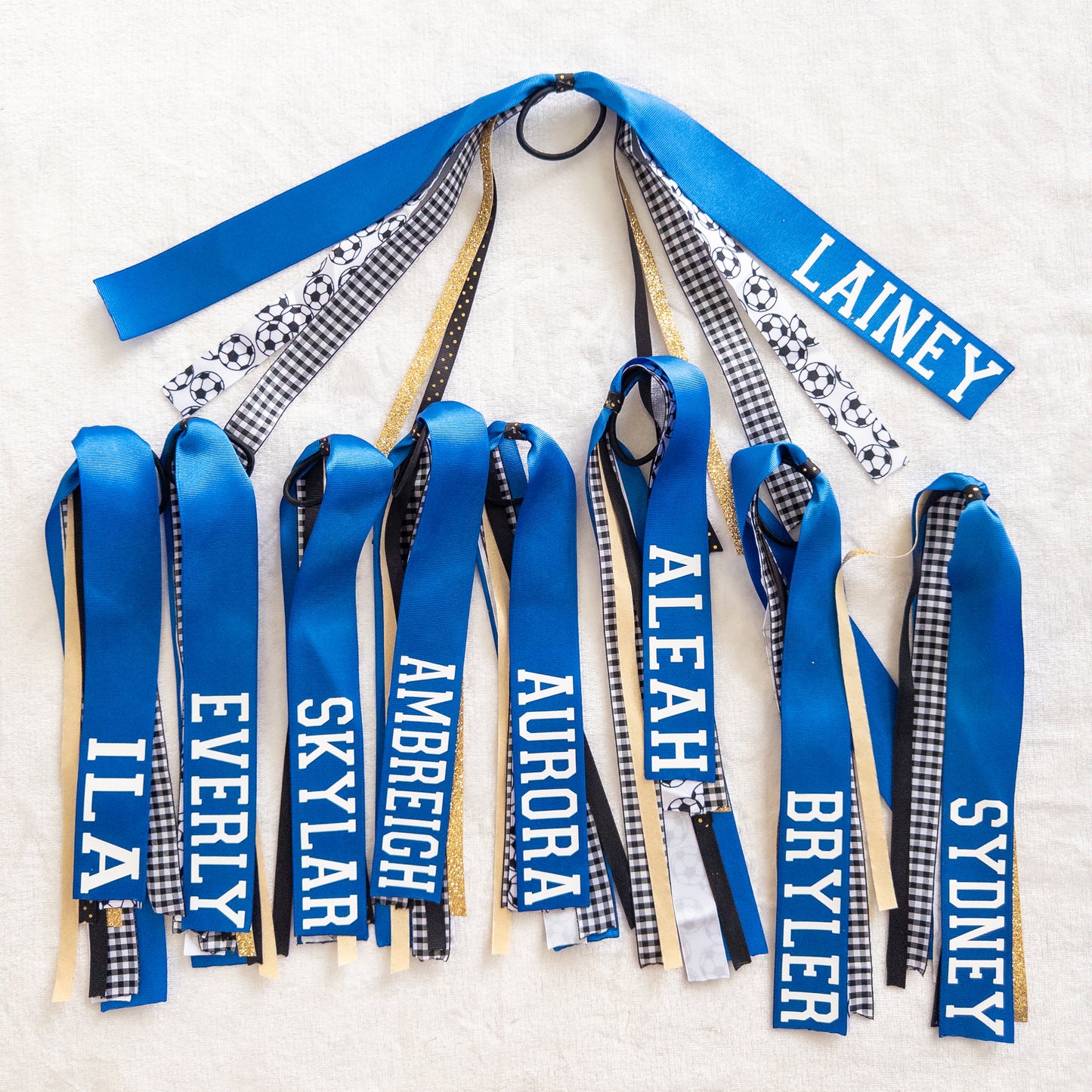 Custom Sports Ponytail Ribbon Streamer