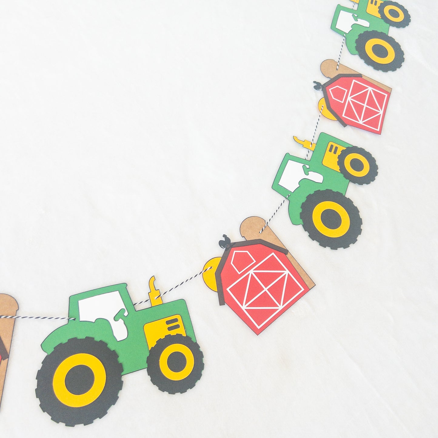 Tractor and Barn Farm Themed Banner