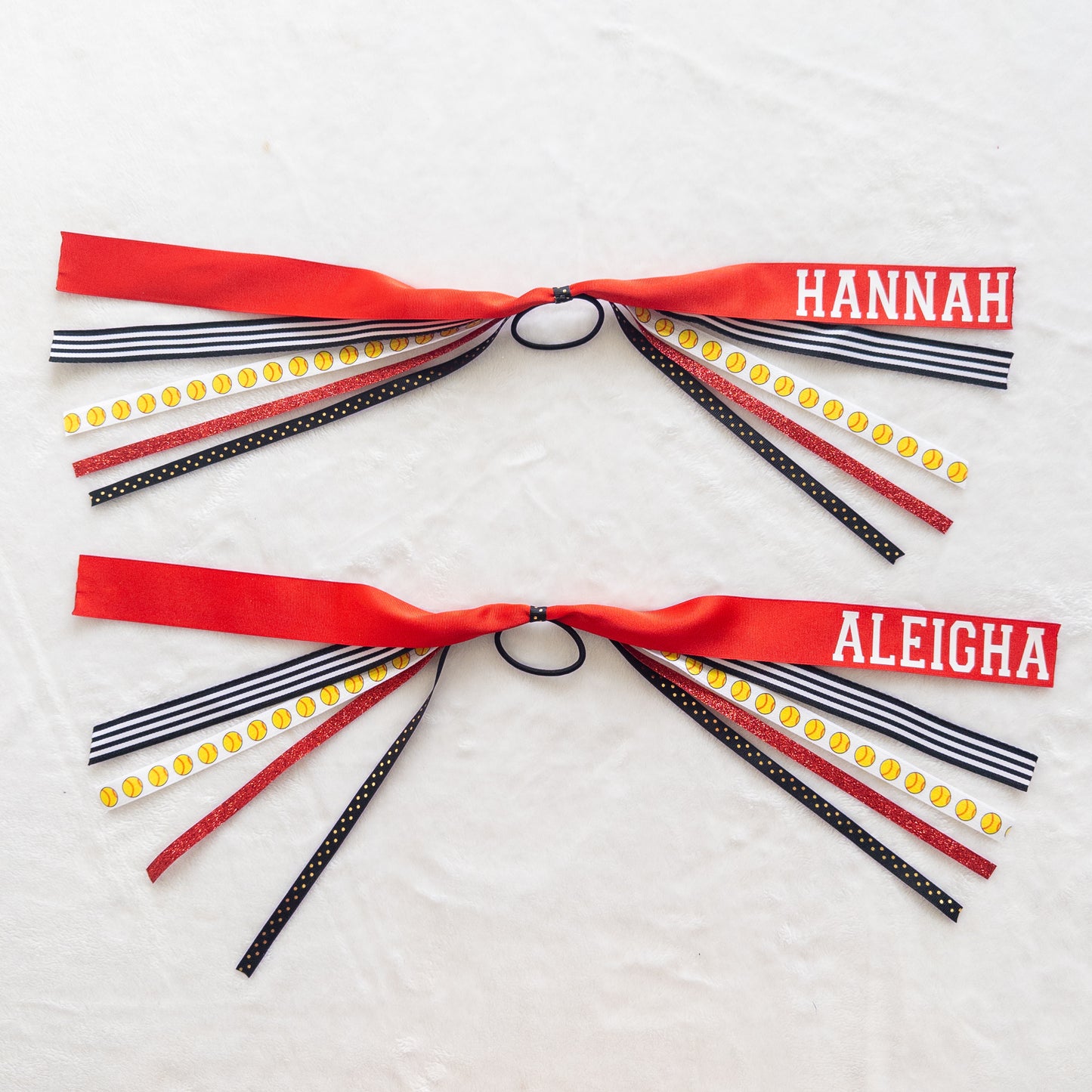 Custom Sports Ponytail Ribbon Streamer