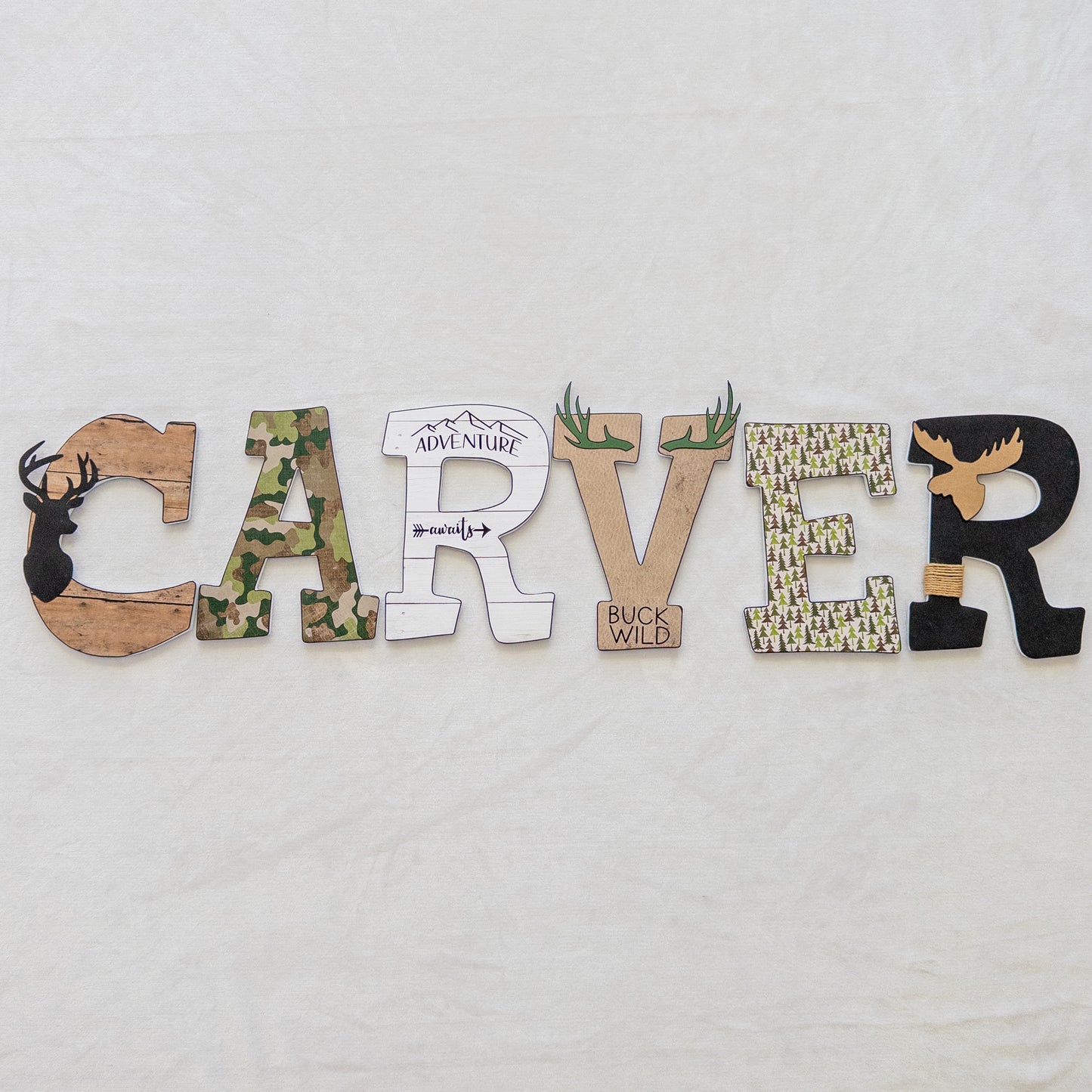 Hunting Custom Wood Letters