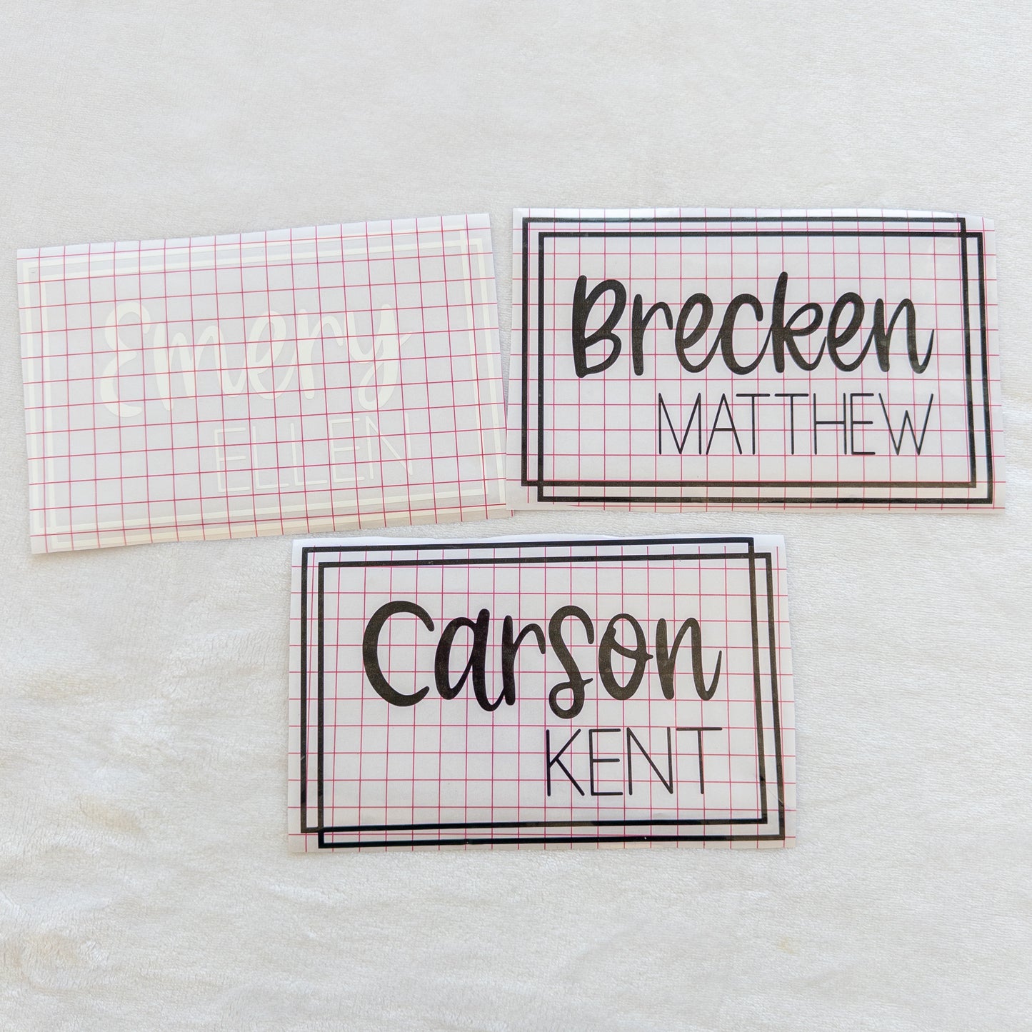 School Memory Box Name Label