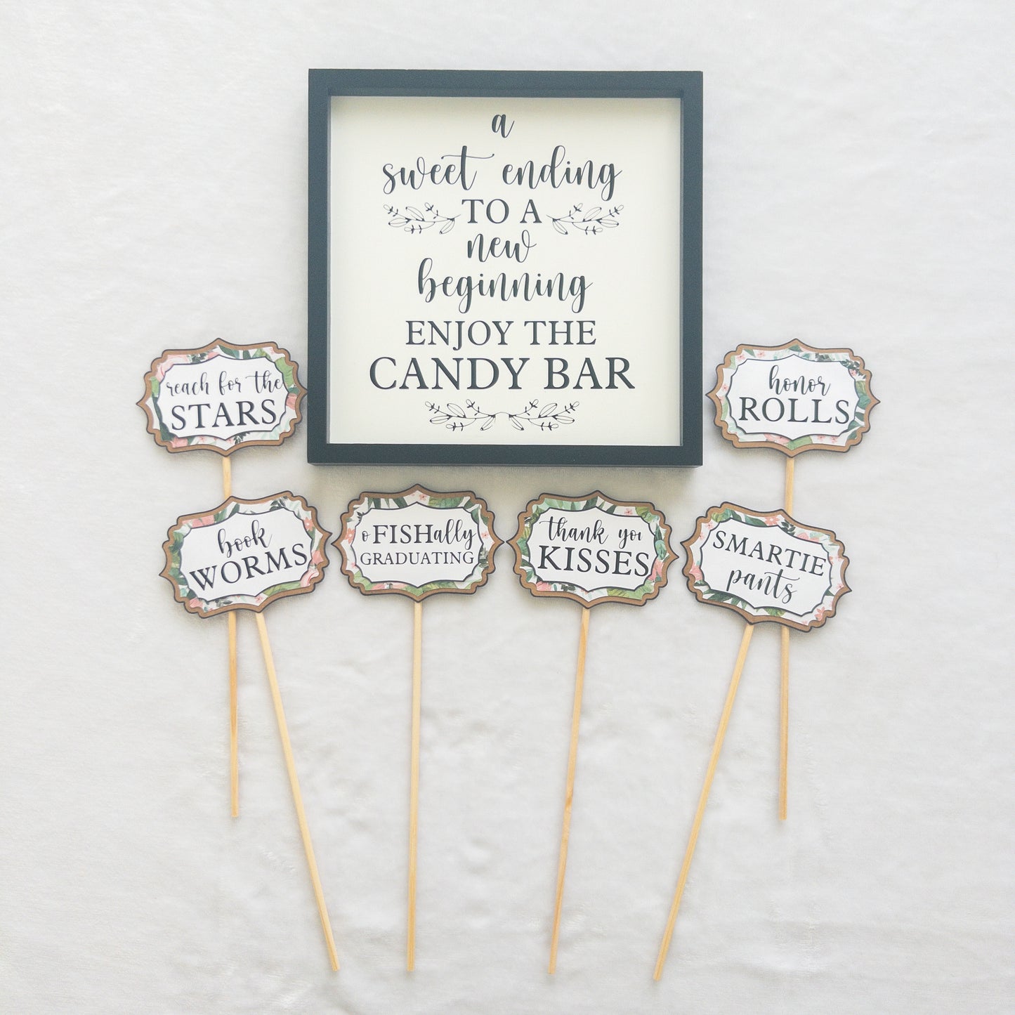 Graduation Party Candy Bar Signs