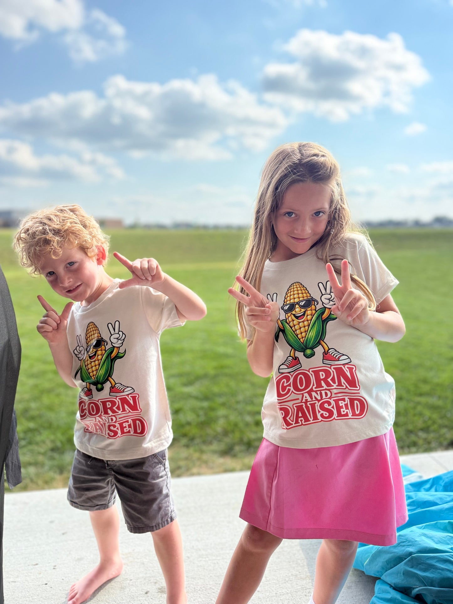 Youth “Corn and Raised” Graphic Tee